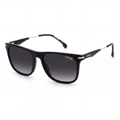 Gafas de sol Carrera 276/S unisex de poliamida negra con protección UV, sin polarizar, en gris sombreado de 55 mm
