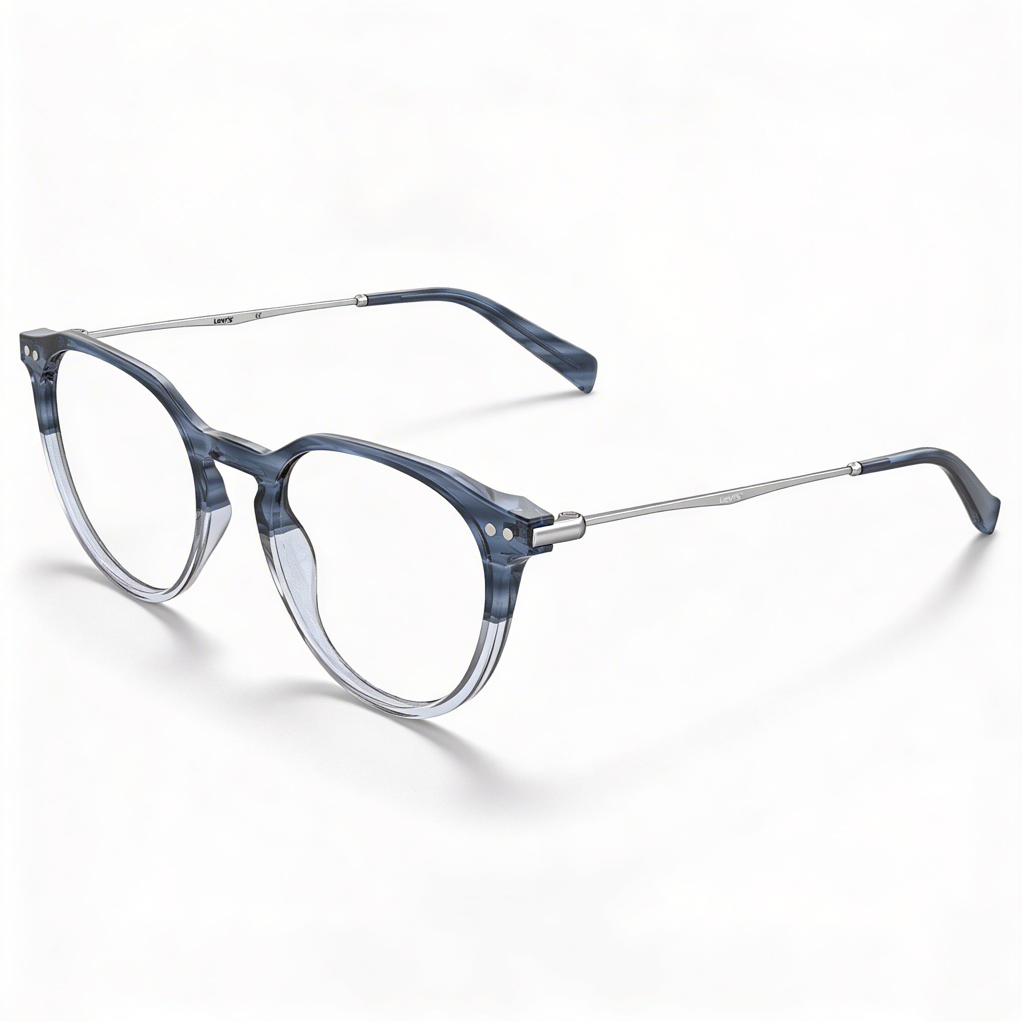 Levi's LV 5022 Women's Plastic Non Eyeglasses Blue Horn Demo Lens 51mm, Photo 1