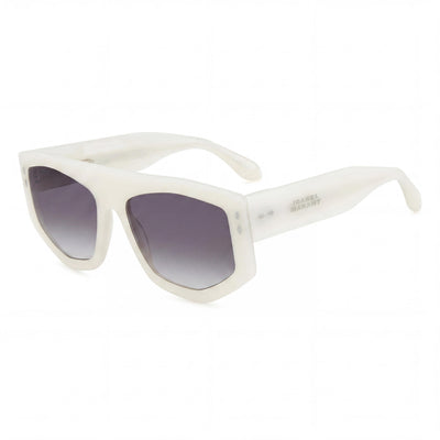 Isabel Marant Women's Trendy Acetate Sunglasses Pearled White Grey Frame 56-18-145 UV Protected