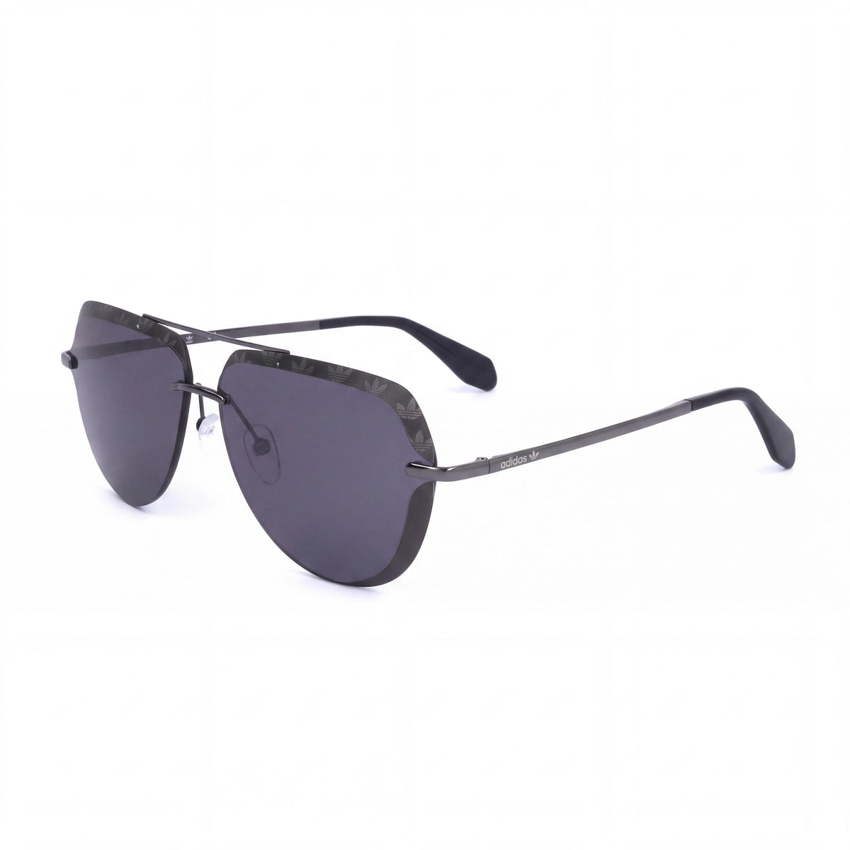 adidas Originals Semi Rimless Men's Sunglasses, Anthrazit Metal Frame, Polycarbonate Smoke Lenses 63mm, Photo 1