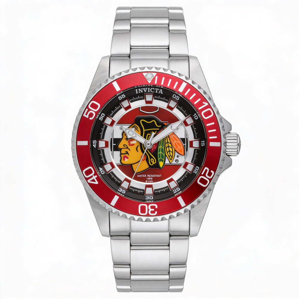 Invicta Women's IN-42203-AMZUK Quartz Red Dial Silver-tone Stainless Steel Water Resistant 38mm Watch