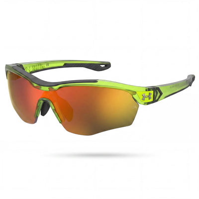Under Armour Wayfarers Unisex Green Polyamide Frame Orange Multilayer Lenses UV Protection 99mm