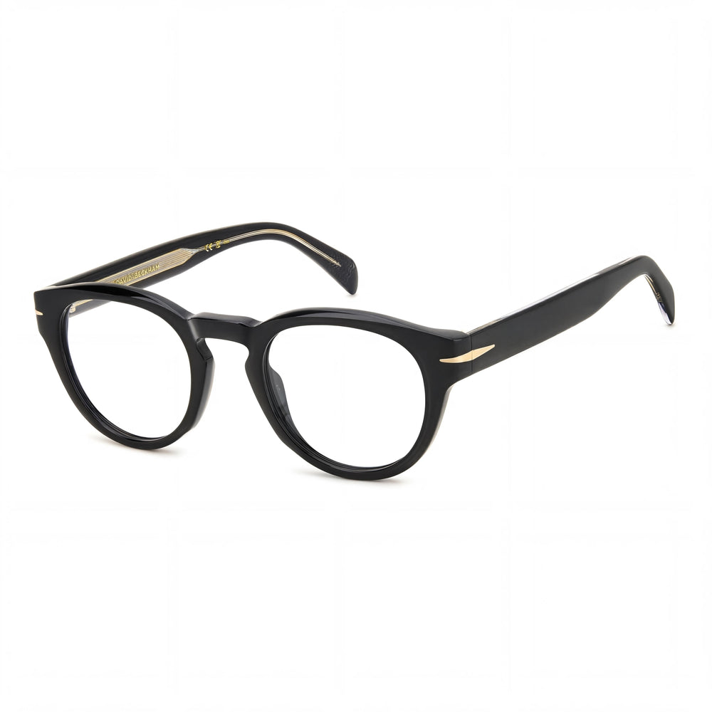 David Beckham Db 7114 Men's Modern Style Sunglasses with Black Acetate Frame and Black Lenses, 48mm Lens Width