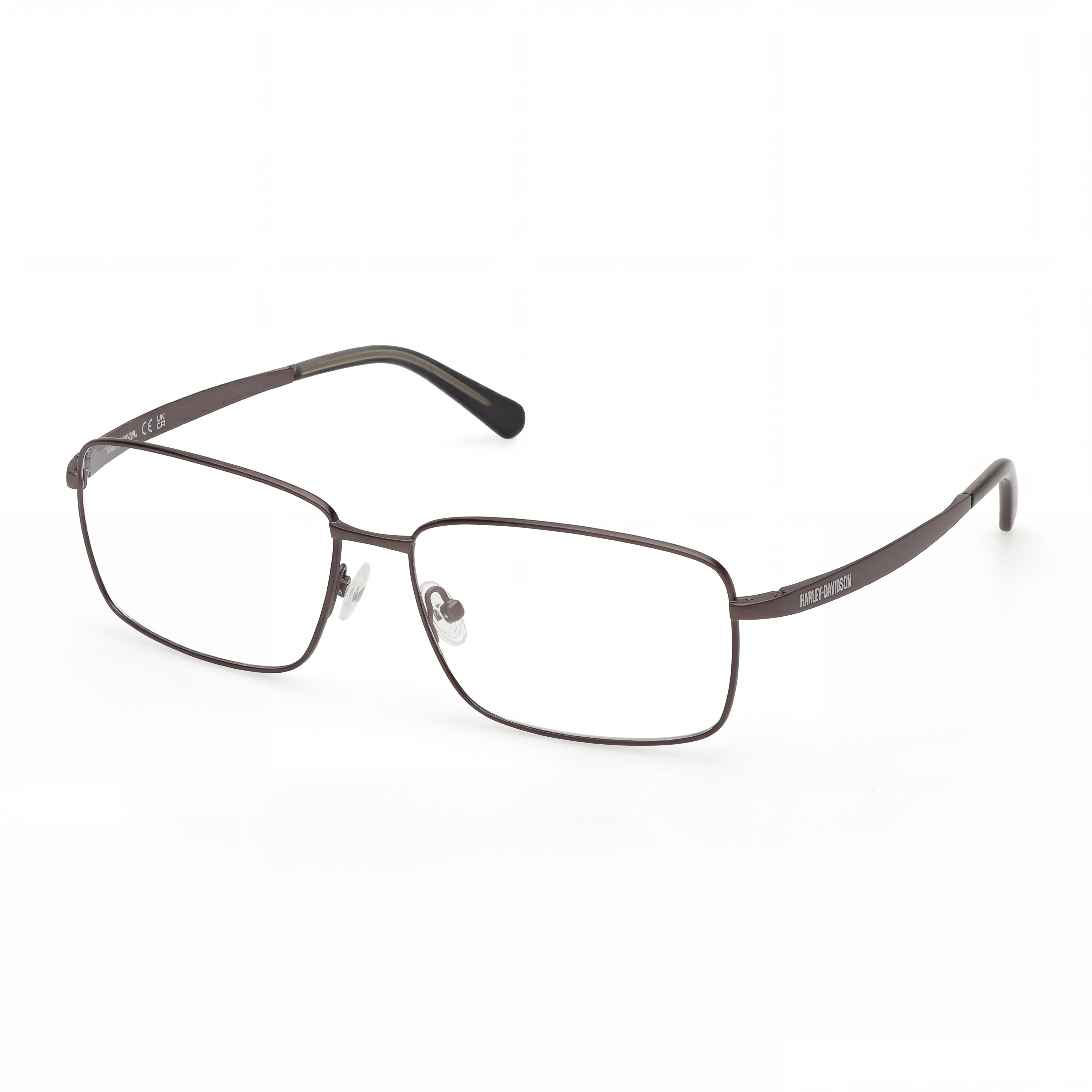 Harley-Davidson Modern Unisex Optical Frames, Matte Gunmetal Finish, Prescription Ready with Clear Demo Lenses, Photo 1