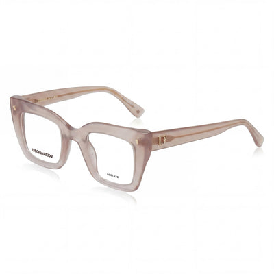 Gafas de sol modernas DSQUARED2 para mujer, montura de acetato rosa, sin polarizar, ancho de lente de 47 mm