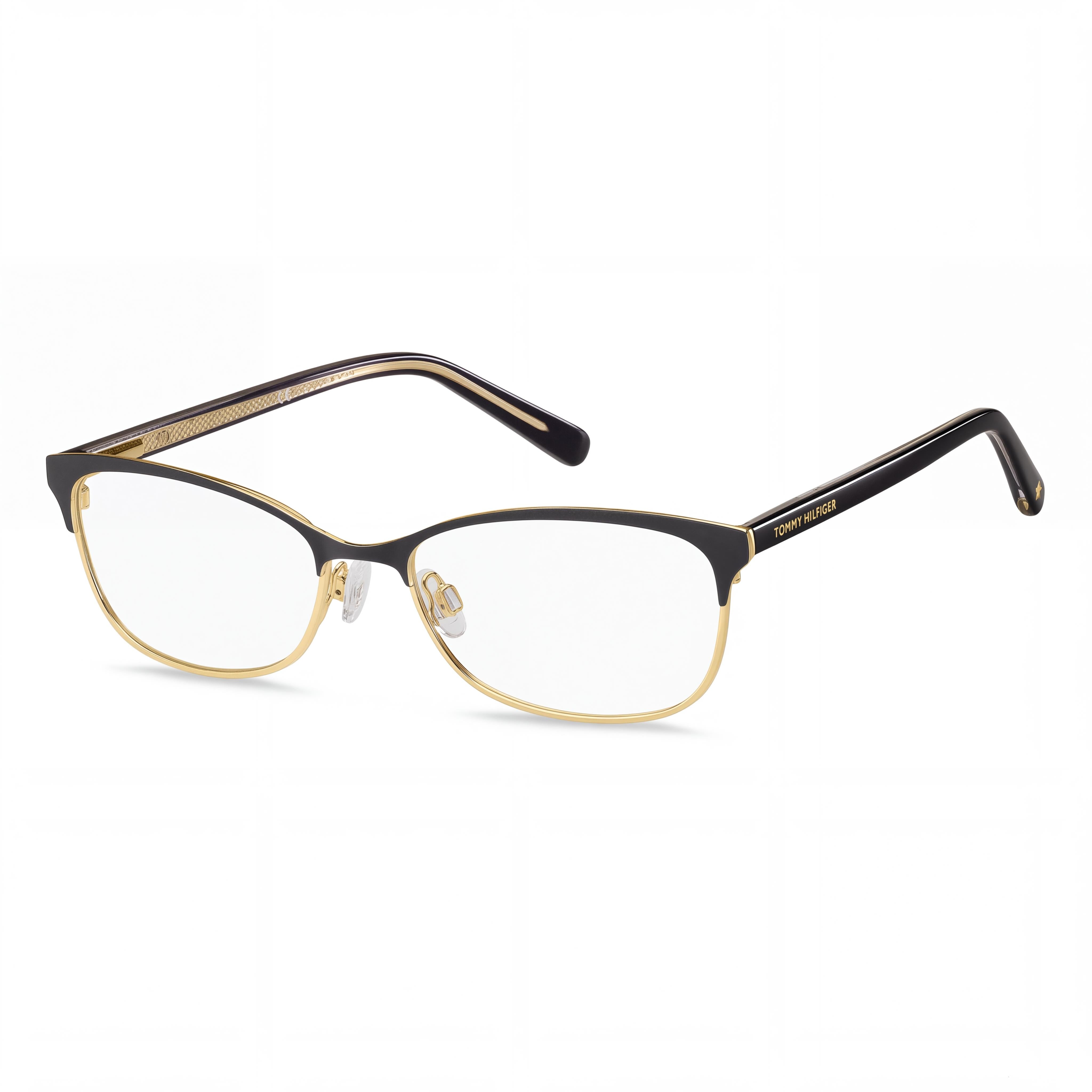 Tommy Hilfiger Th 1777 Gafas de sol clásicas de acero de aleación con cristales negros para mujer de 52 mm, Photo 1