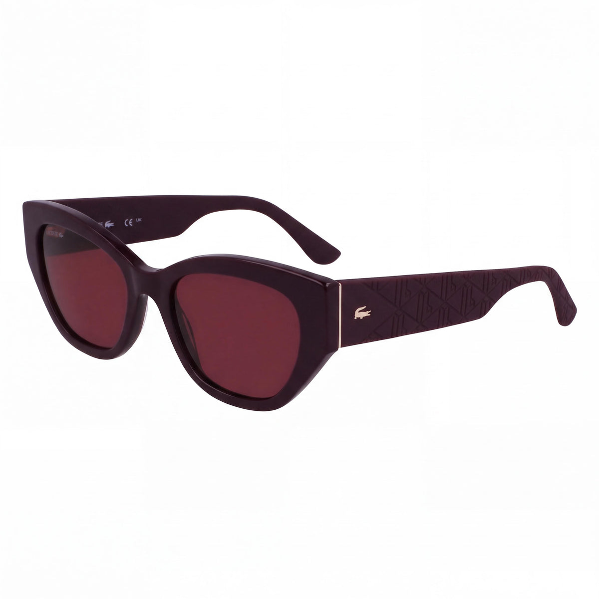 Lacoste L6047s N Women's Classic UV Protection Sunglasses, Burgundy Plastic Frame, TRITAN RENEW Lenses 54mm, Photo 1