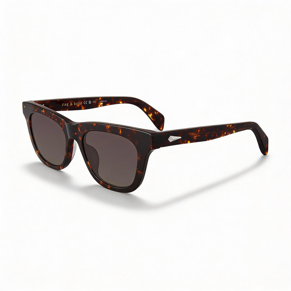 Rag & bone Casual Women's Havana Ecological Oil Frame Brown Shaded Non-Polarized Sunglasses 52/19/145