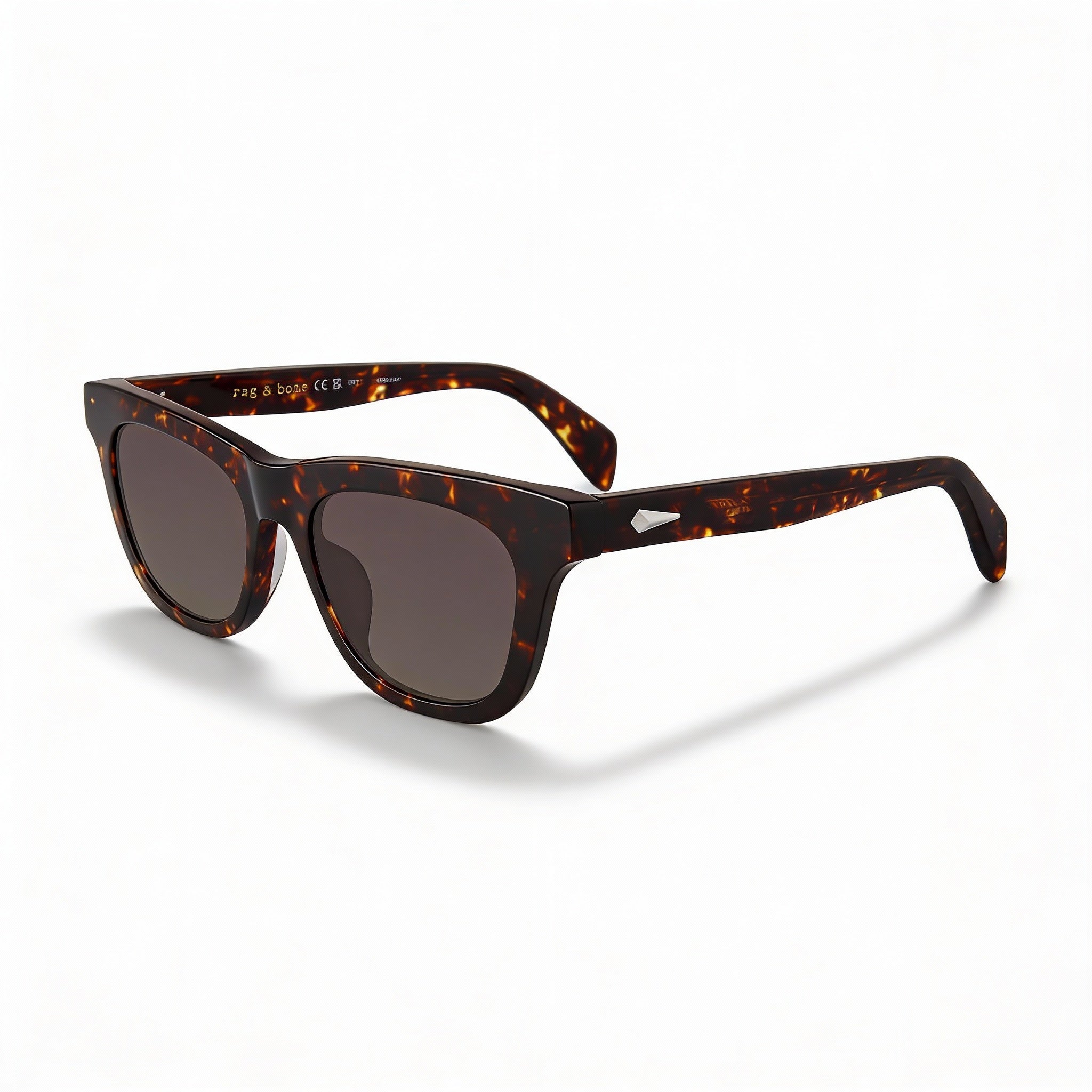 Rag & bone Casual Women's Havana Ecological Oil Frame Brown Shaded Non-Polarized Sunglasses 52/19/145, Photo 1