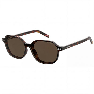 Gafas rectangulares clásicas Levi's Havana para mujer, inyectadas, 52 mm