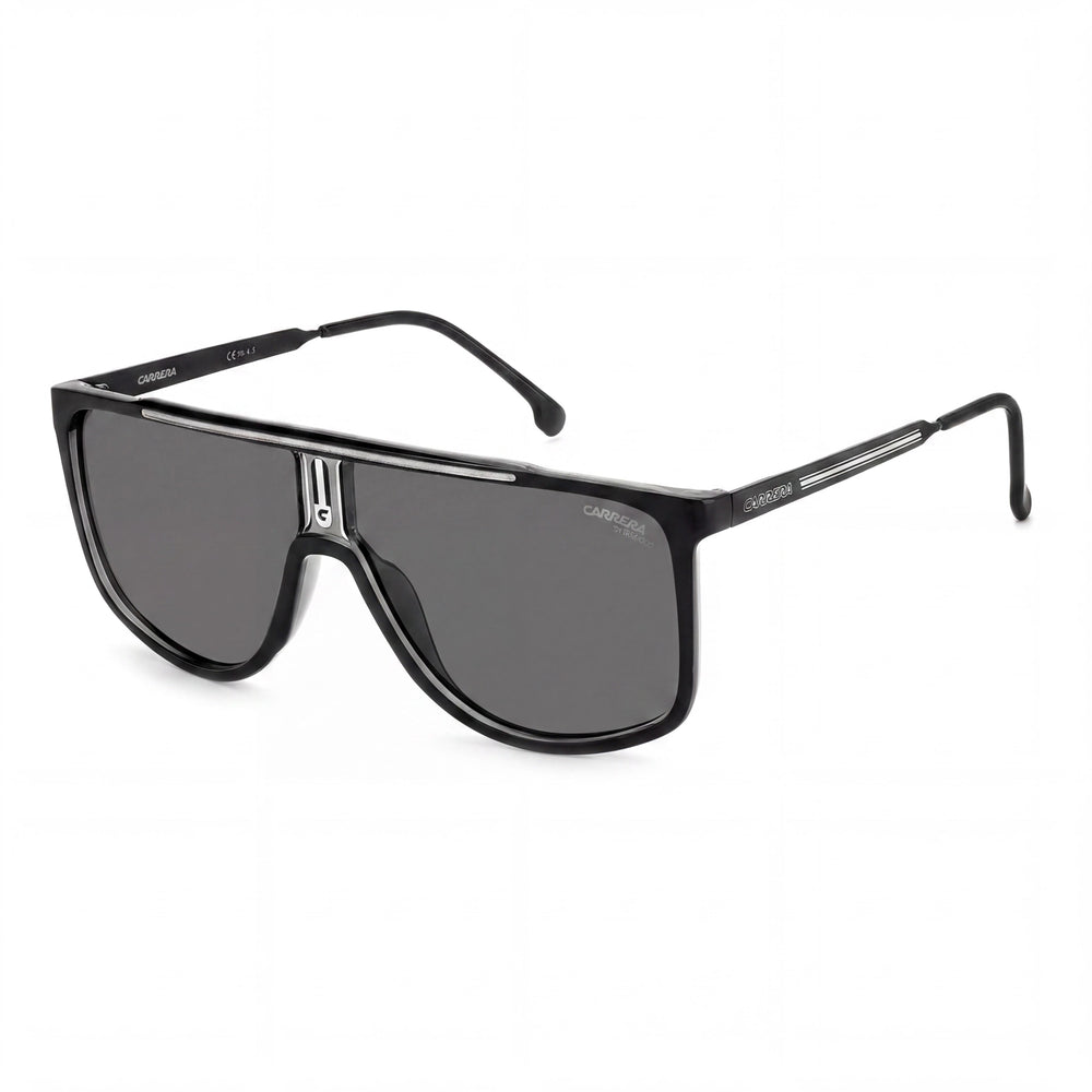 Carrera Casual Men's Black Grey Thermoplastic Navigator 61mm Non-Polarized UV Protection Sunglasses