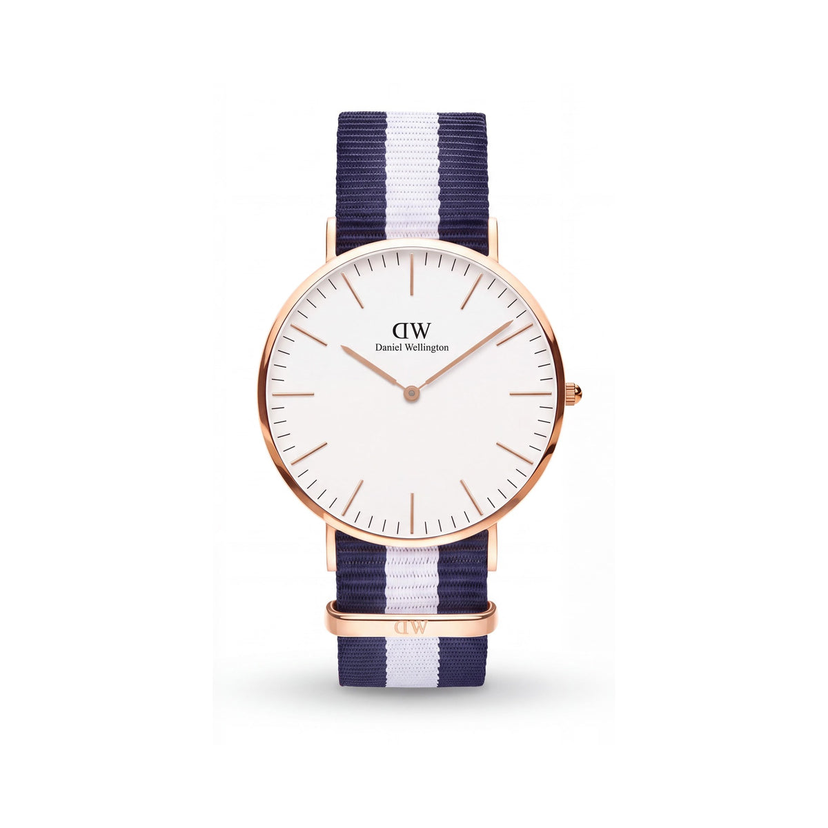 Daniel Wellington Classic Glasgow DW00100031 Rose Gold Eggshell Nato Water Resistant Slim Watch 36mm Unisex, Photo 1