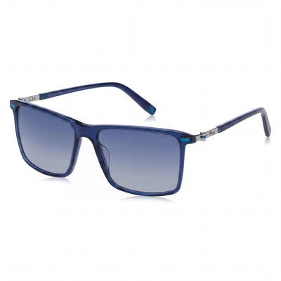 Gafas de sol FILA Modern para hombre, de acetato azul transparente, con protección UV, 57 mm
