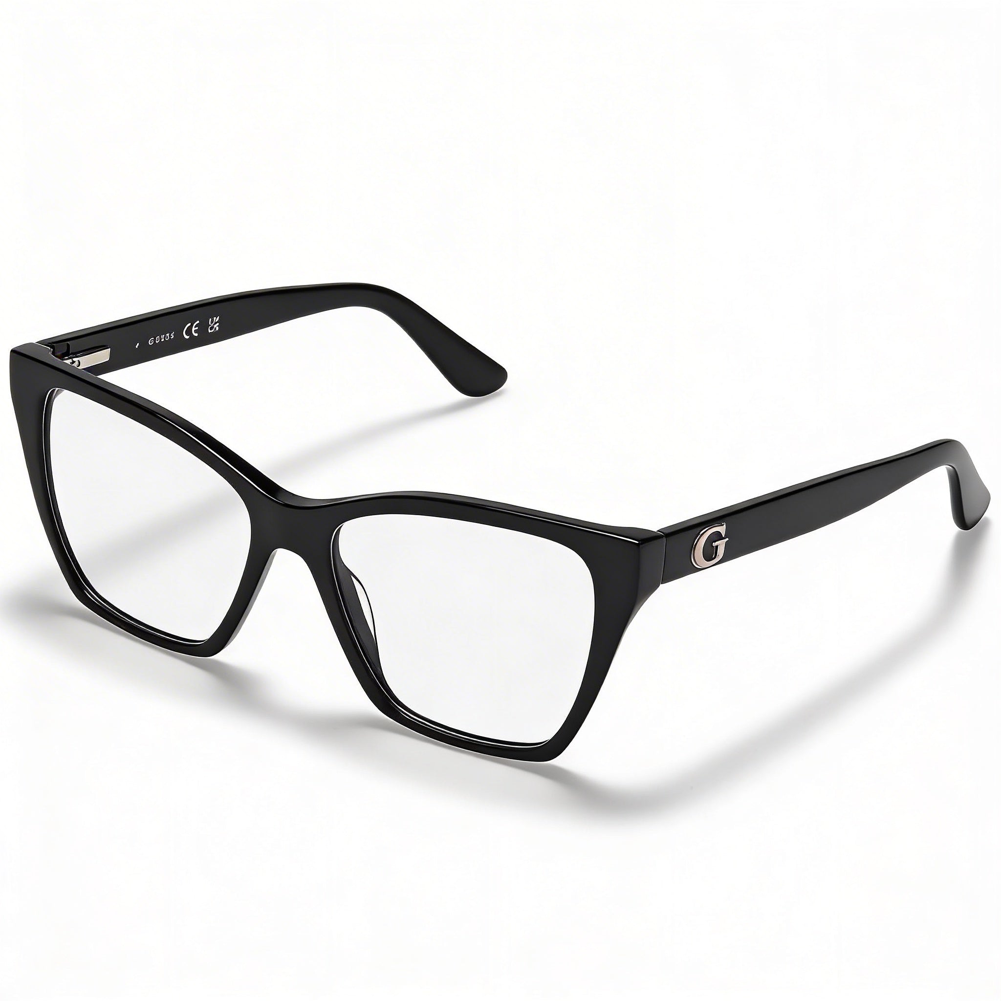 Guess Gu50235 Gafas de Mujer de Plástico Brillante Negro No- Lentes 52mm, Photo 2