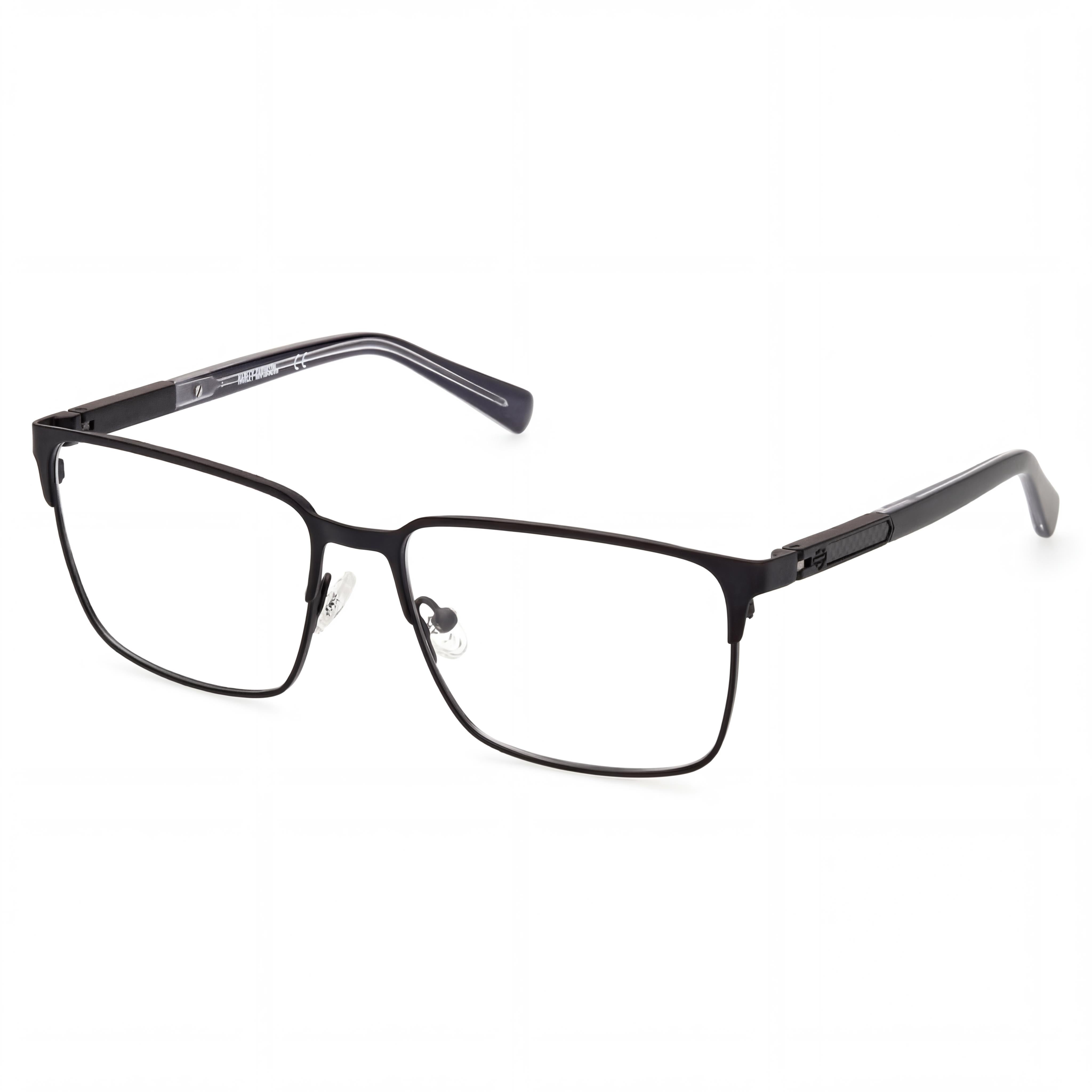 Harley-Davidson Hd0976 Men's Stainless Steel Frame with Matte Black Lenses 57mm Sunglasses, Photo 1