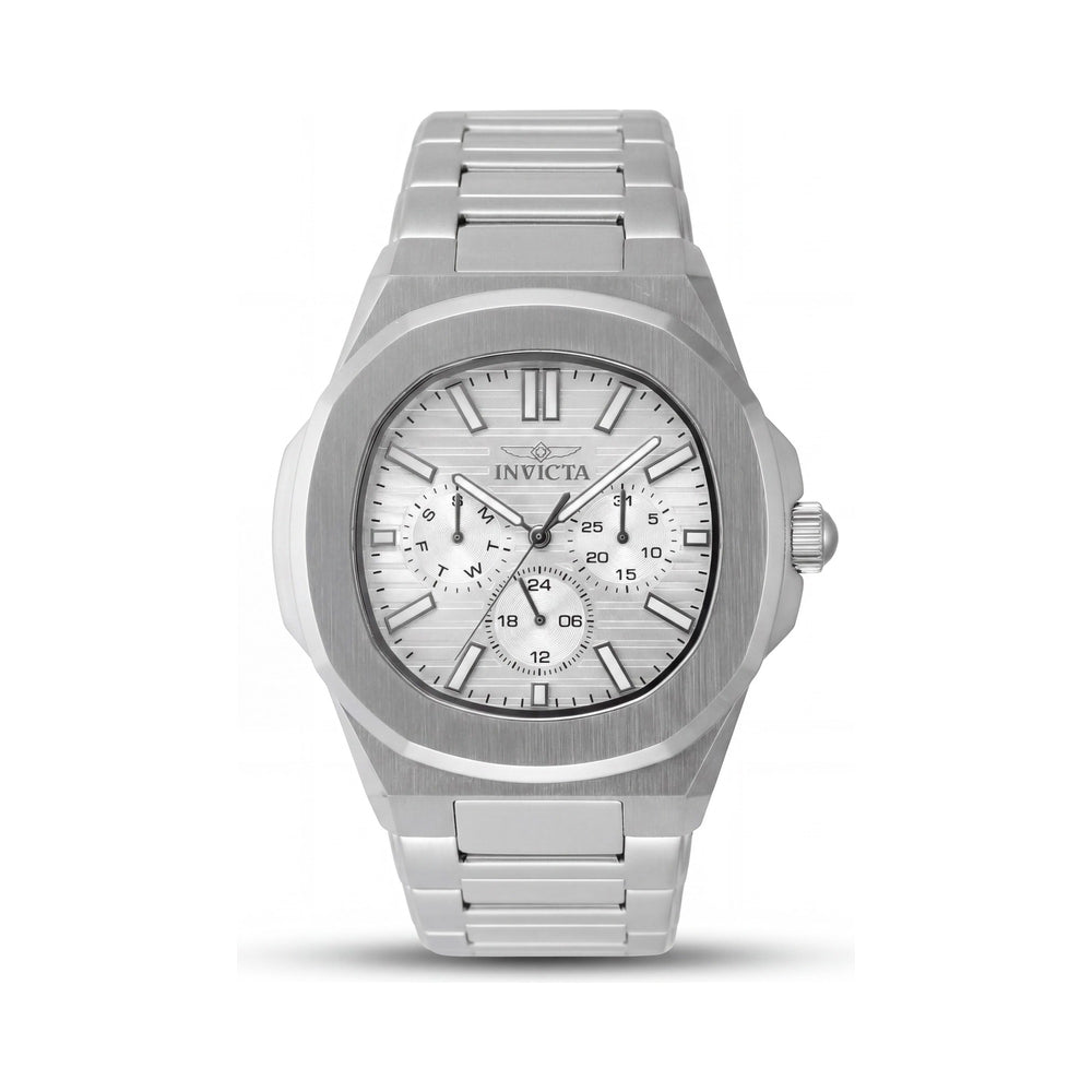 Invicta Speedway 48324 Unisex Chronograph Stainless Steel Bracelet Watch 41mm Silver Dial