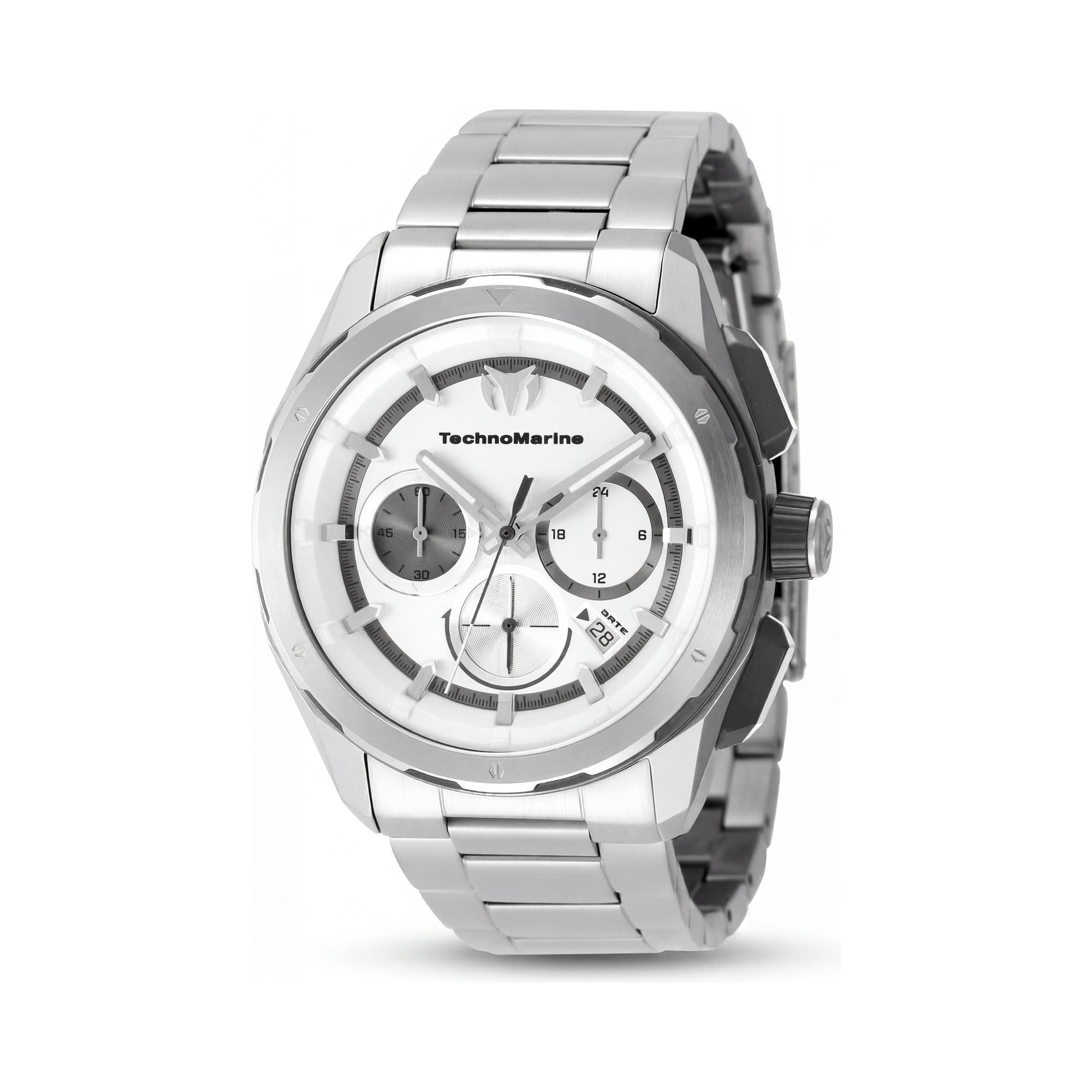 TechnoMarine OCEAN - NOMAD TM-318091 Unisex Silver Stainless Steel Bracelet Quartz Watch 43mm, Photo 1