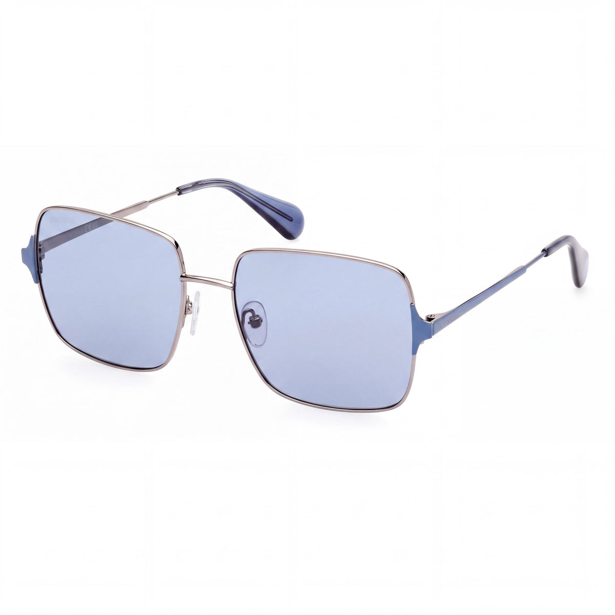 Max & Co. Casual Women's Metal Shiny Light Ruthenium Grey Non-Polarized UV Protection 56-17-140, Photo 1