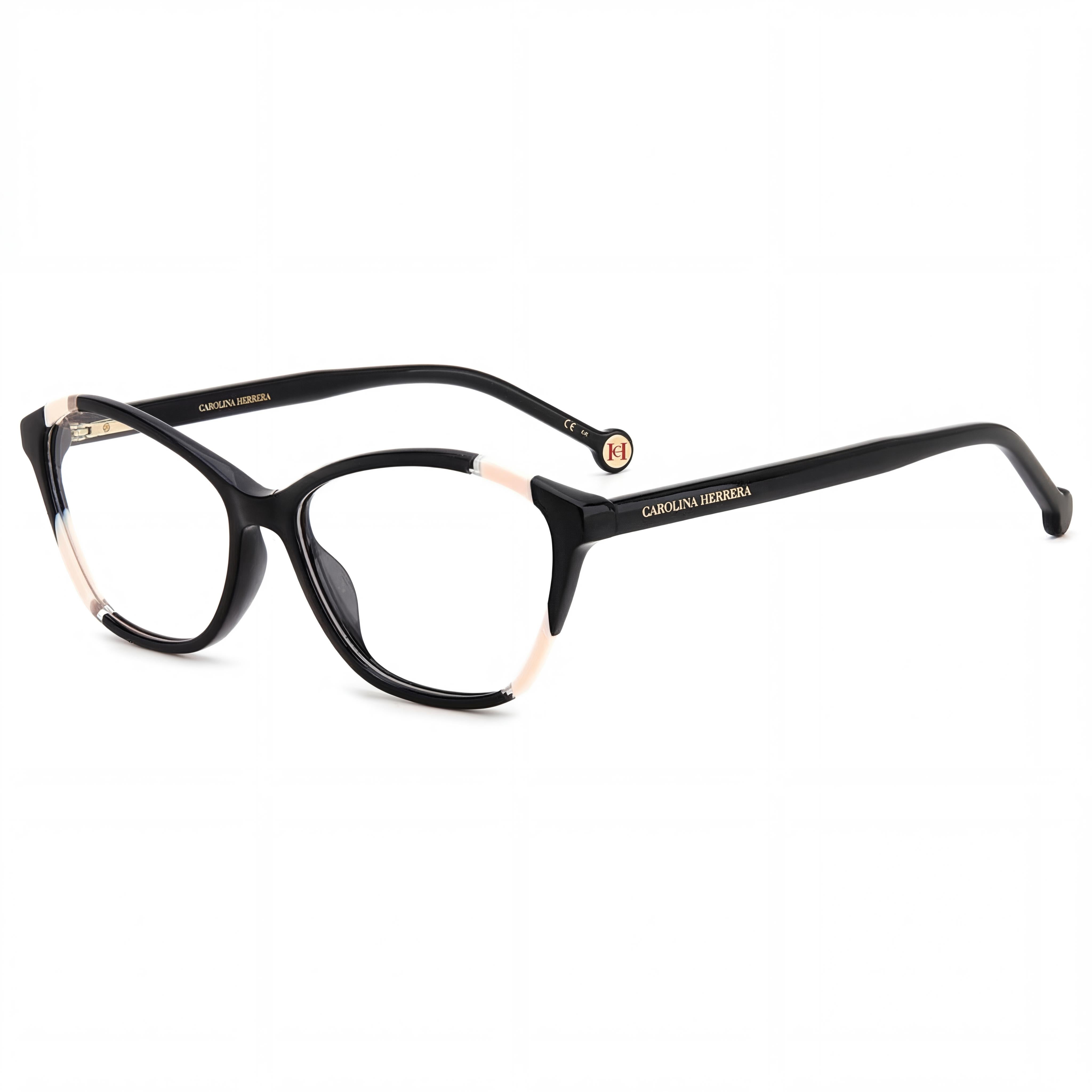 Carolina Herrera Her 0122 Women's Modern Black Nude Acetate Frame Non-Polarised Sunglasses 55mm, Photo 1