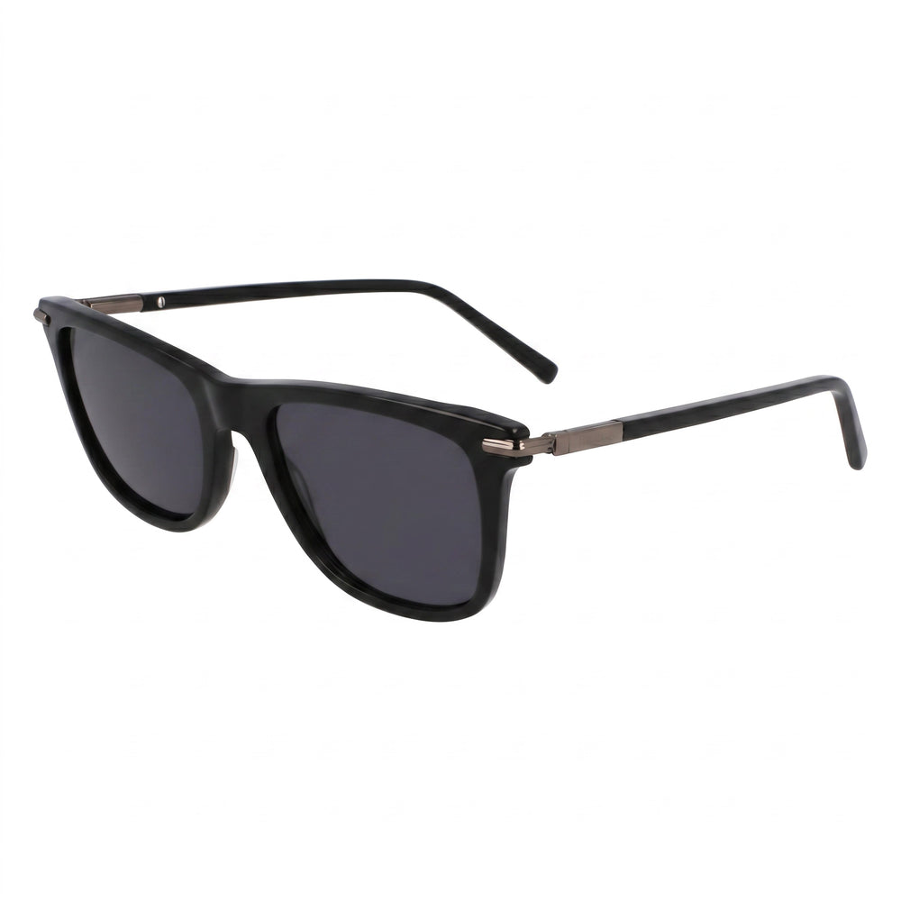 Ferragamo Sf2028s Unisex Black Titanium Modified Rectangle Sunglasses 54mm