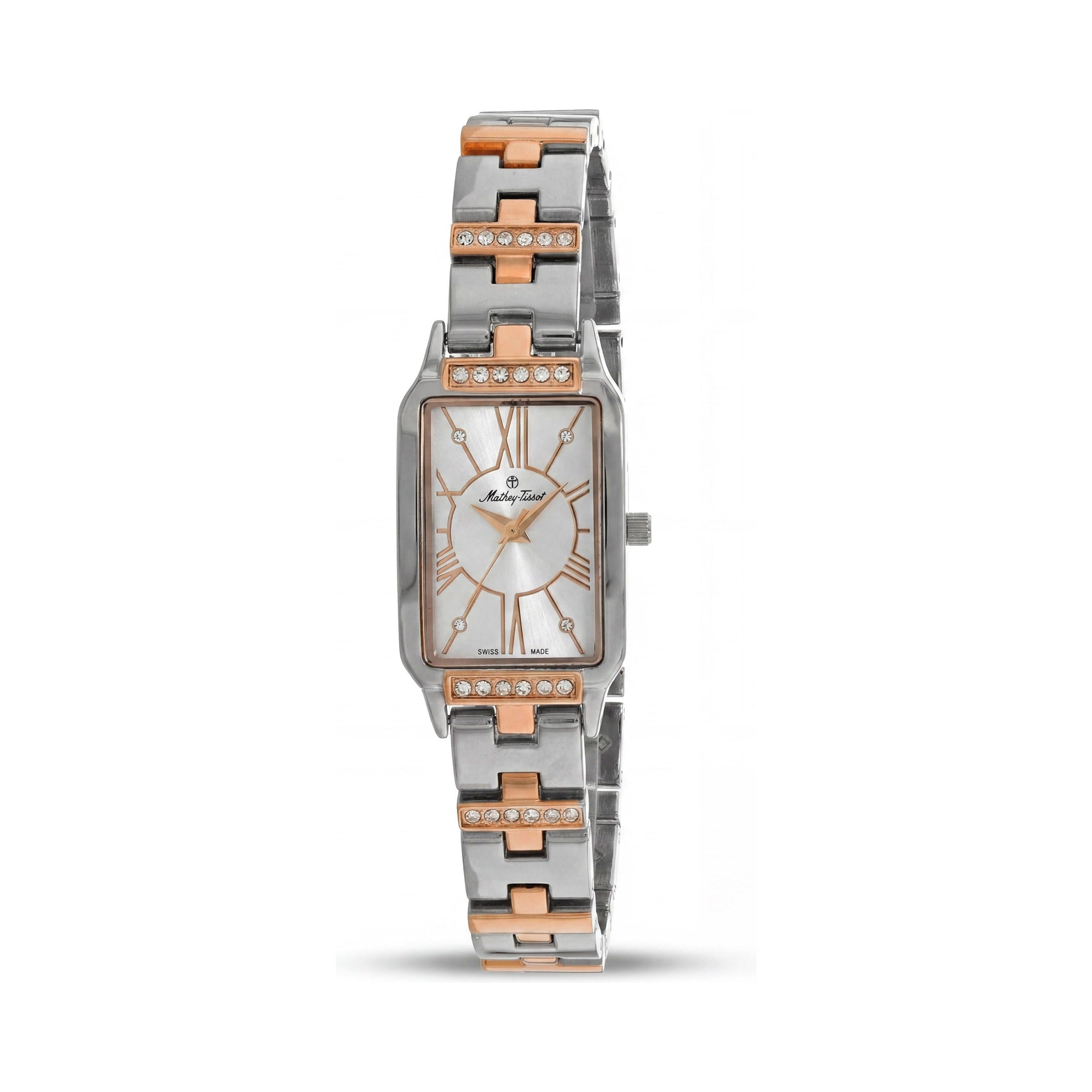 Mathey-Tissot Women's Quartz Movement Silver Dial Water Resistant Watch with Sapphire Crystal, Photo 1