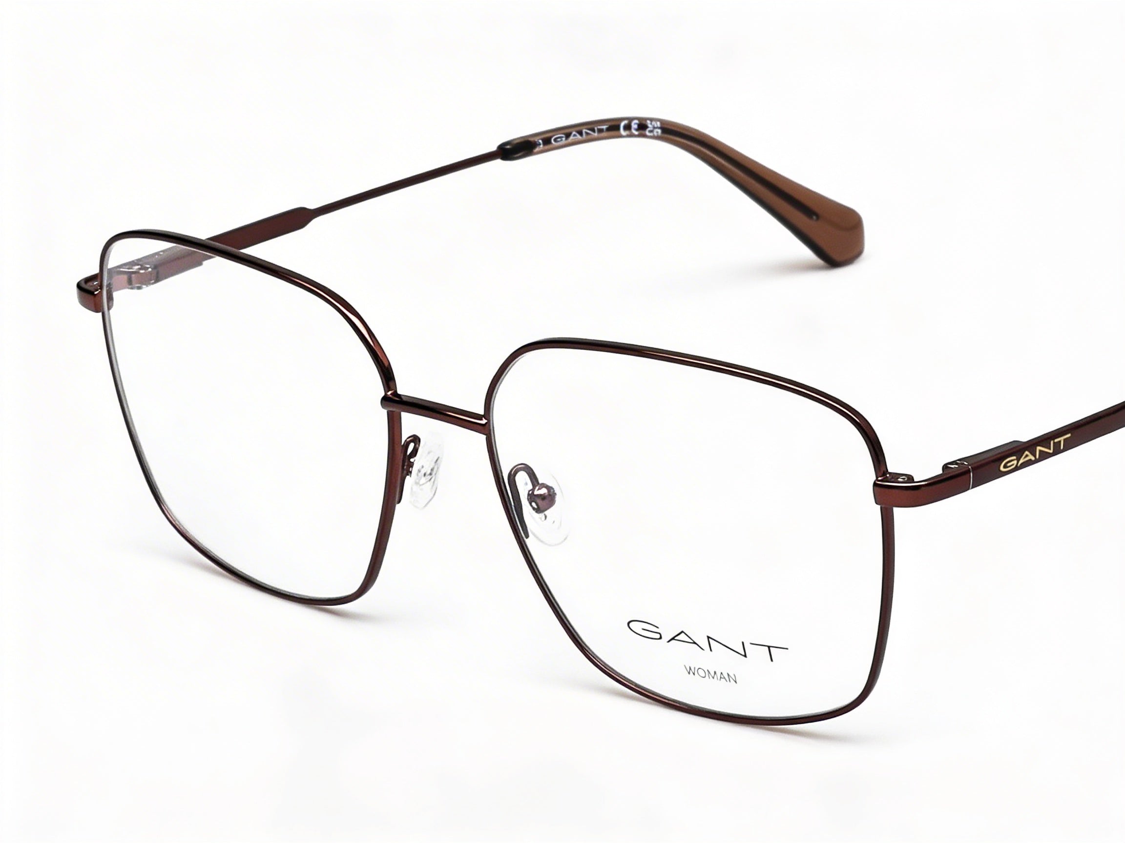 Gant Ga4145 Gafas de Metal para Mujer 56 mm - Bronce Oscuro / Marrón Oscuro, Lentes Transparentes sin Aumento, Photo 1