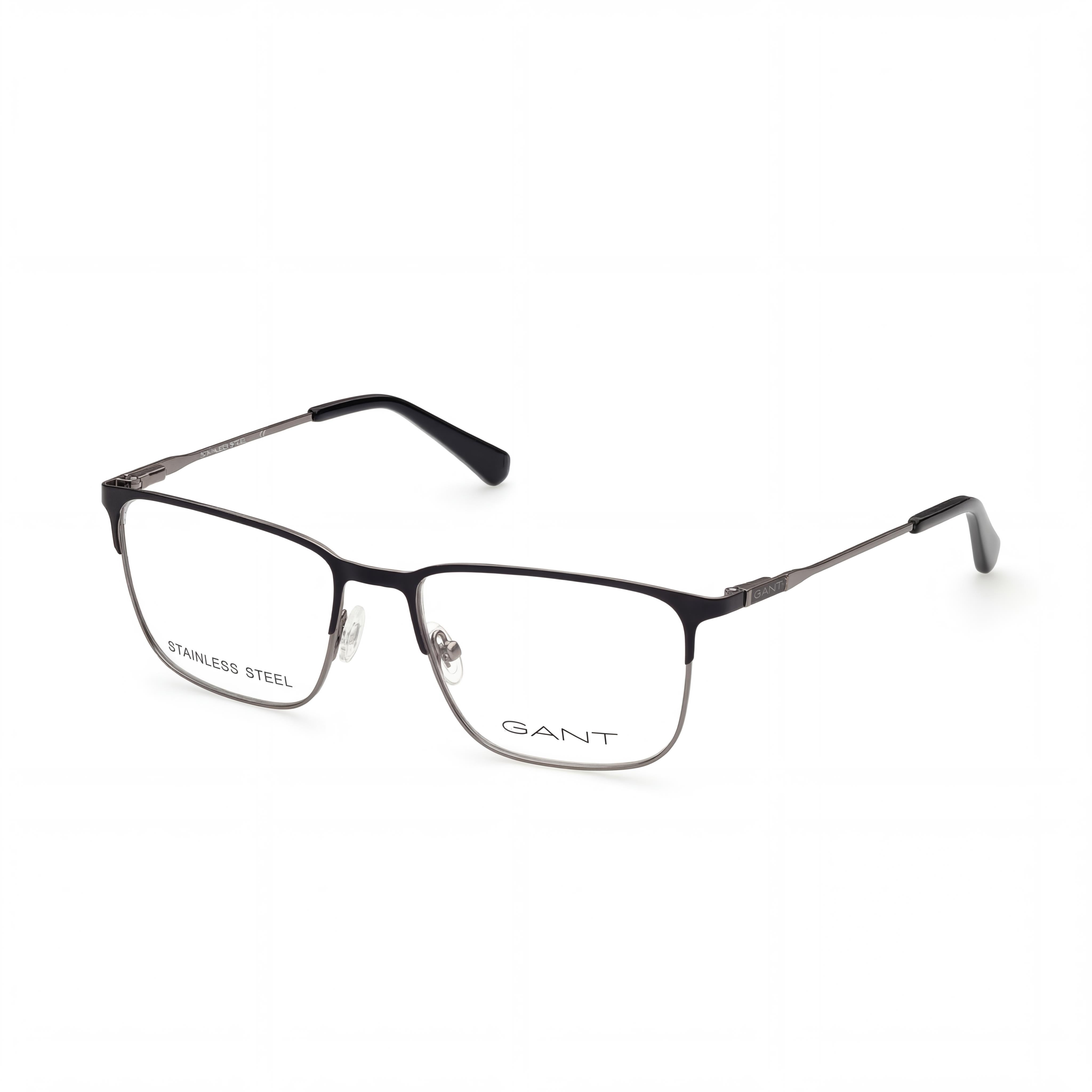 GANT Ga3241 Gafas para hombre de metal Negro mate Gunmetal brillante 53-17-140, Photo 1
