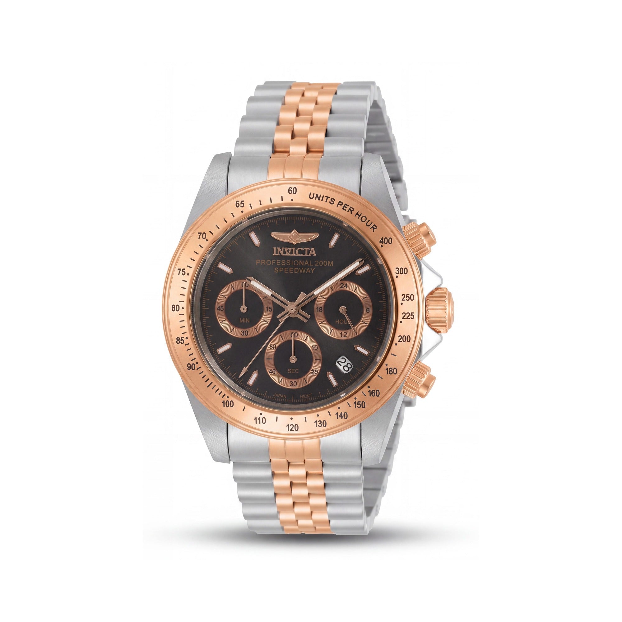Invicta Men's Speedway 30993 Charcoal Dial Two-Tone Stainless Steel Quartz 200m Water Resistant Watch 39.5mm, Photo 1