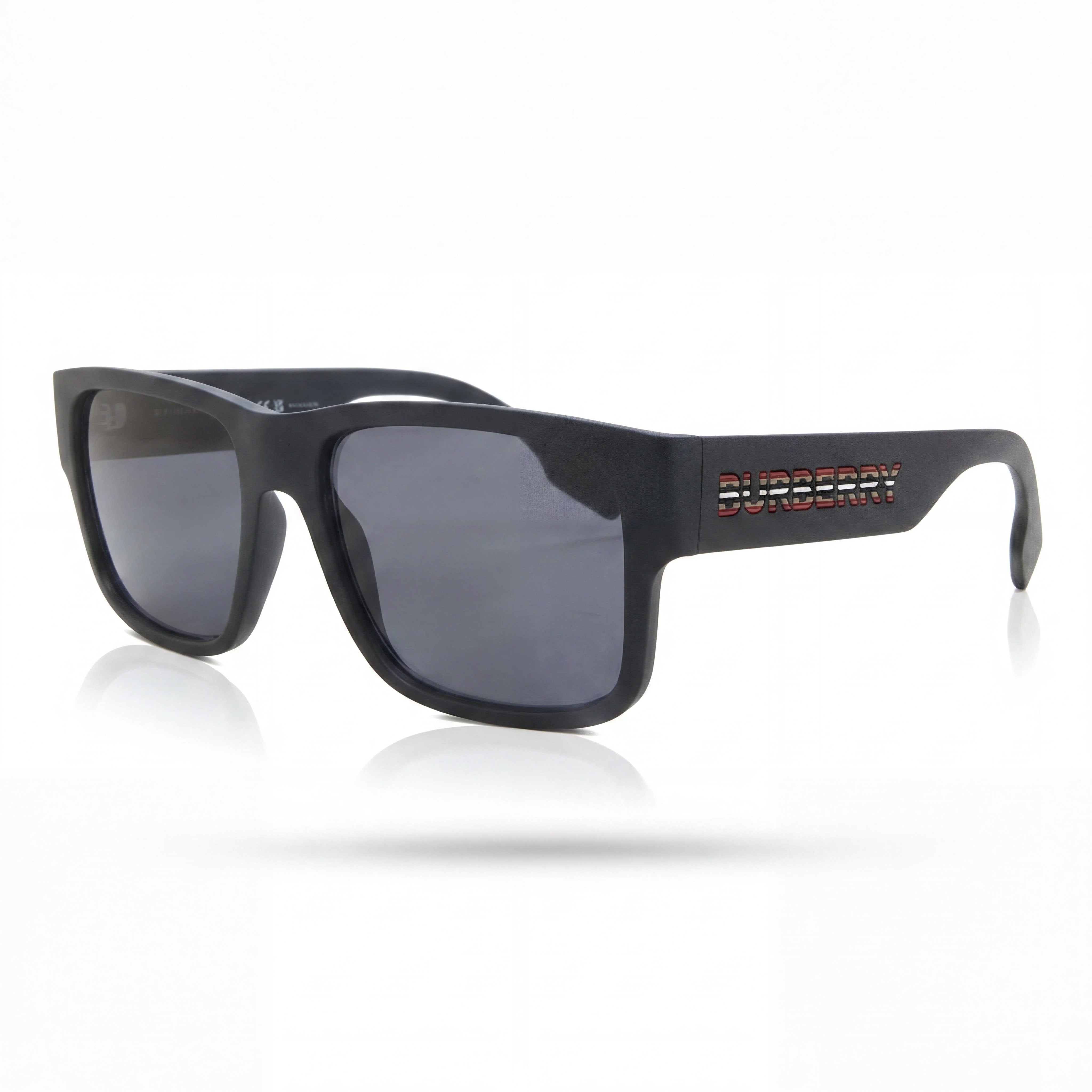 BURBERRY Knight Geometric Women's Polarized Multicolour Propionate Frame Sunglasses 57mm, Photo 1