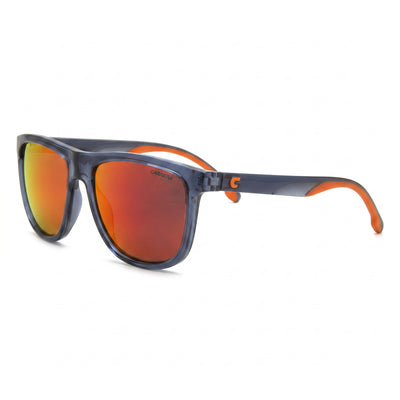 Carrera Modern Unisex Oval Blue Orange Polyamide Frame 58mm Sunglasses with UV Protection