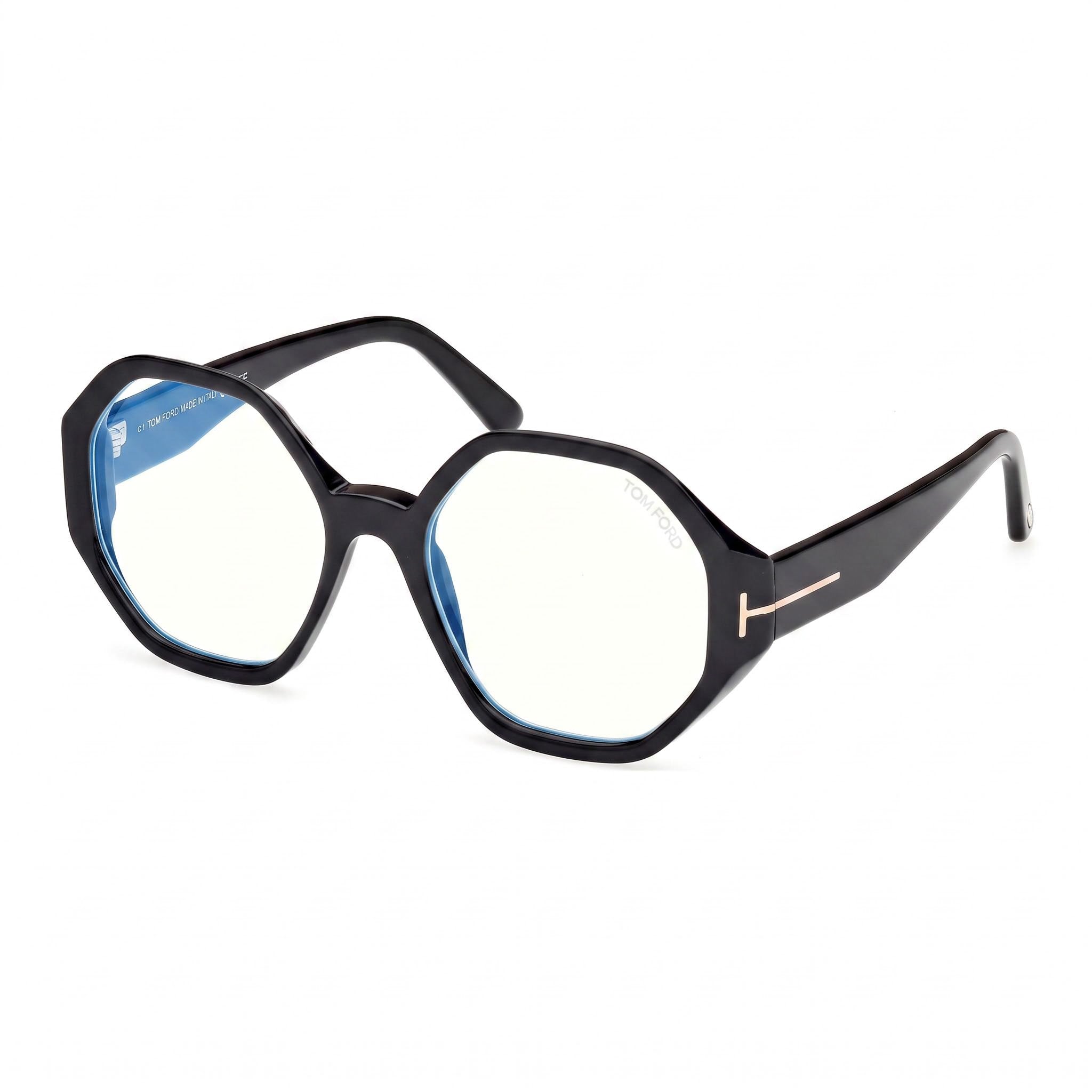 Tom Ford FT5967-B Unisex Black Eyewear with Polycarbonate Lenses, Lens Width 53mm, Bridge 18mm, Temple 140mm, Photo 1