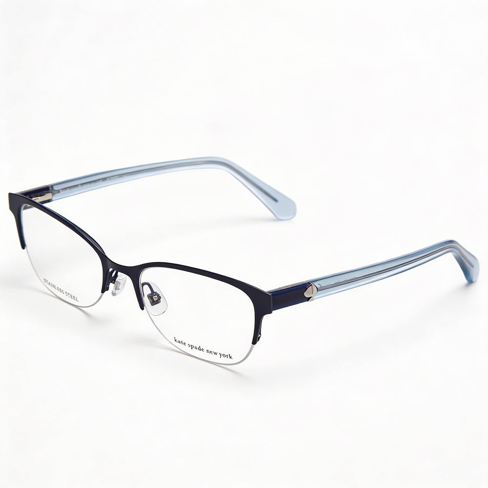 Gafas de sol Kate Spade New York Ferrara para mujer con montura de acero inoxidable y lentes azules, tamaño 51 mm