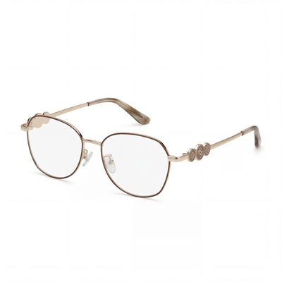 Guess Gu50256-d Unisex Matte Ivory Frame Non- Polycarbonate Optical Eyeglasses 52-16-140