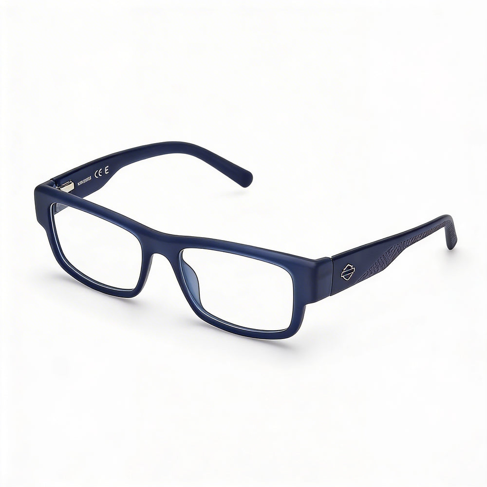 Gafas de sol Harley-Davidson clásicas unisex de plástico con montura azul mate y lentes no polarizadas, multicolor 54-17-140