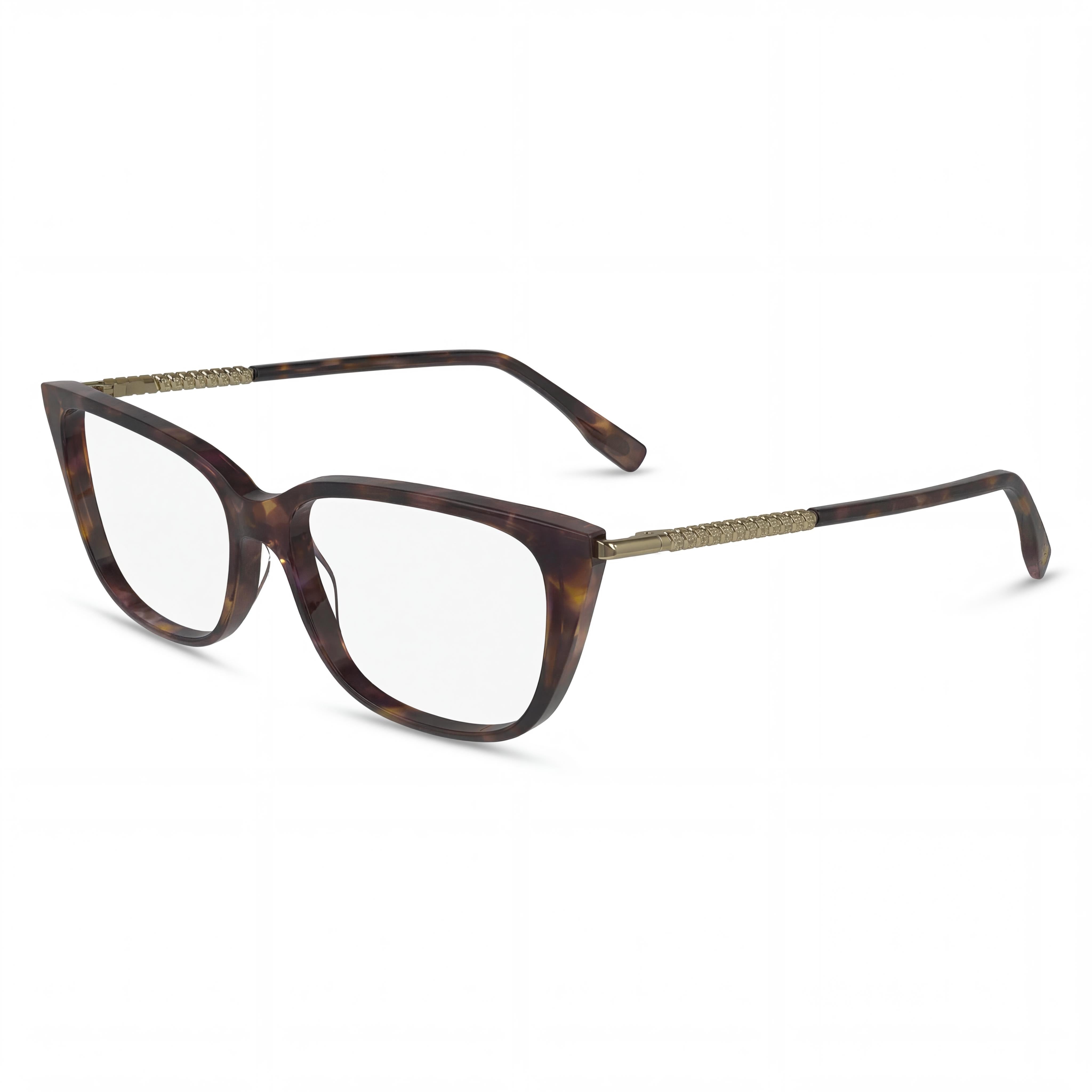 Lacoste L2939 Modern Unisex Metal Frame Polarized Sunglasses, Havana Purple, 54mm Lens Width, Photo 1