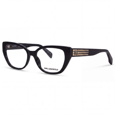 KARL LAGERFELD Modern Women's Sunglasses with Black Injected Frame and Non-Polarized Lenses 53mm