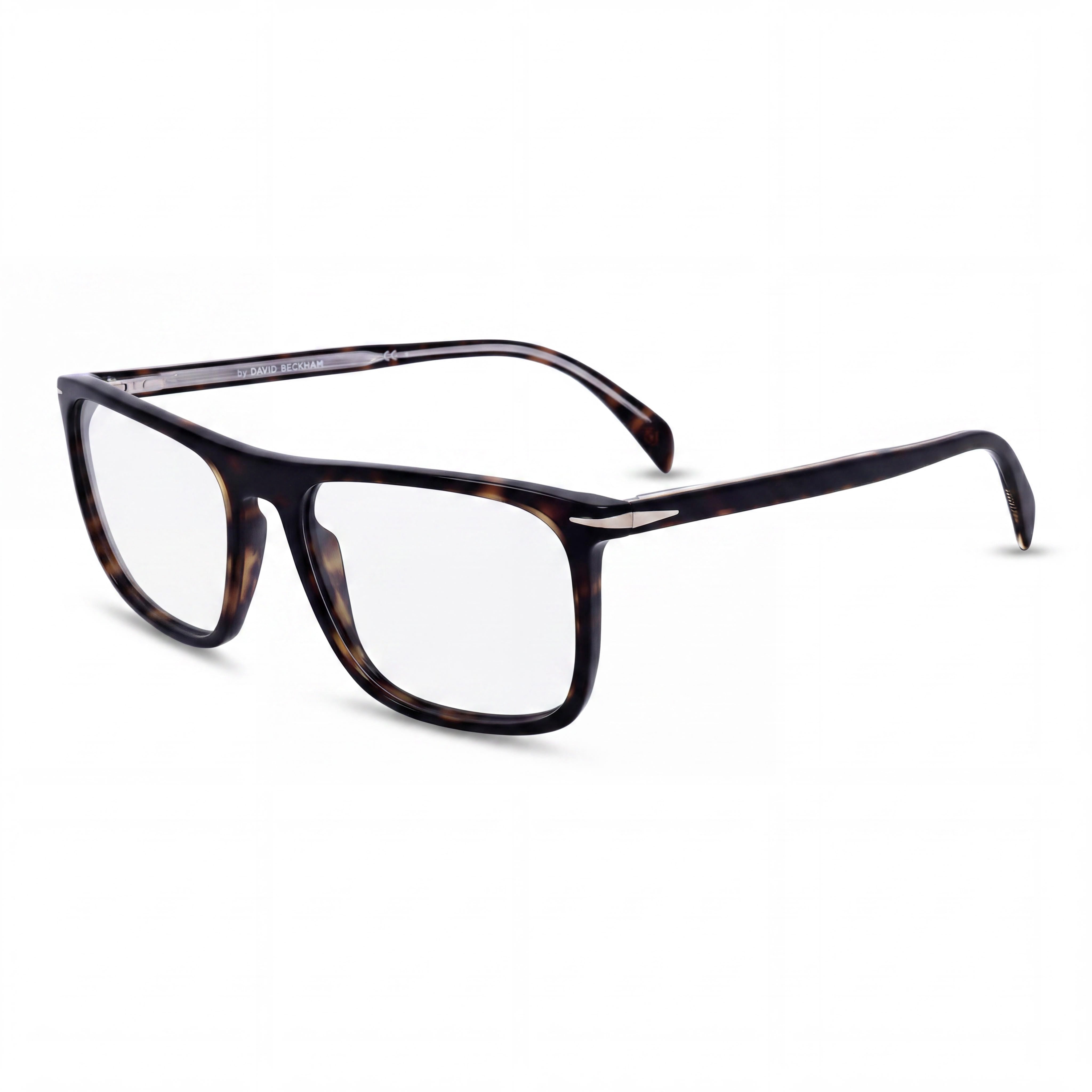 David Beckham Modern Unisex Eyewear with Havana Acetate Frame, Havana Polycarbonate Lenses, 55mm Lens Width, Photo 1