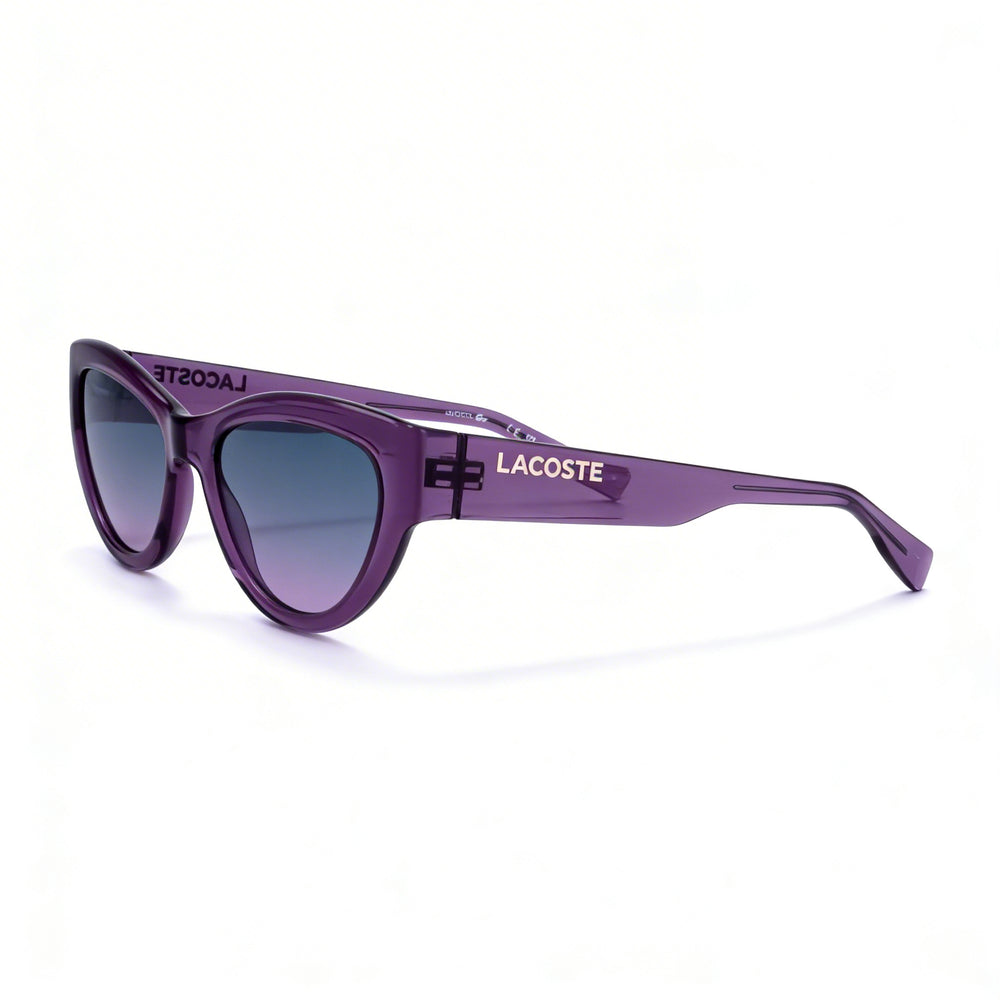 Lacoste Women's L6013s Multi-Coloured Iniettato Frame 100% UV Protection Transparent Purple Lens 54mm Sunglasses