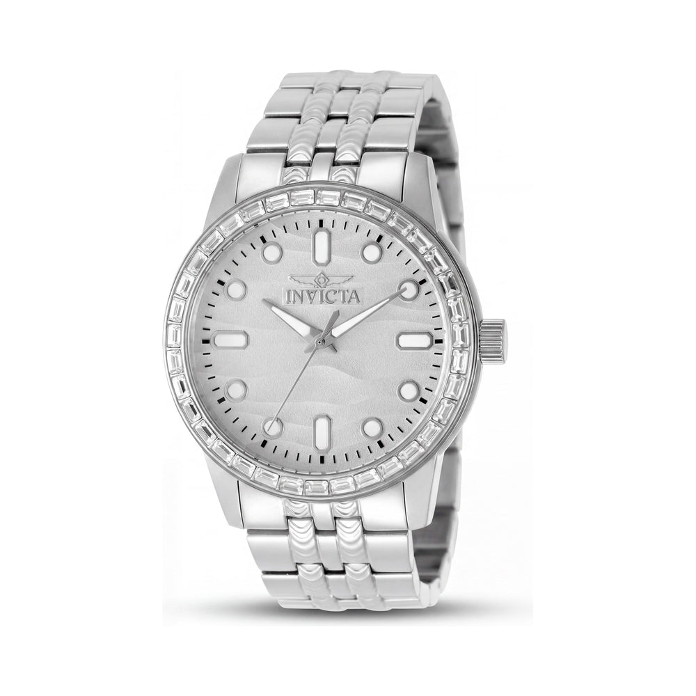 Reloj Invicta Celestial 50194 Unisex, Brazalete de Acero Inoxidable, Esfera Plateada, Cuarzo 43mm