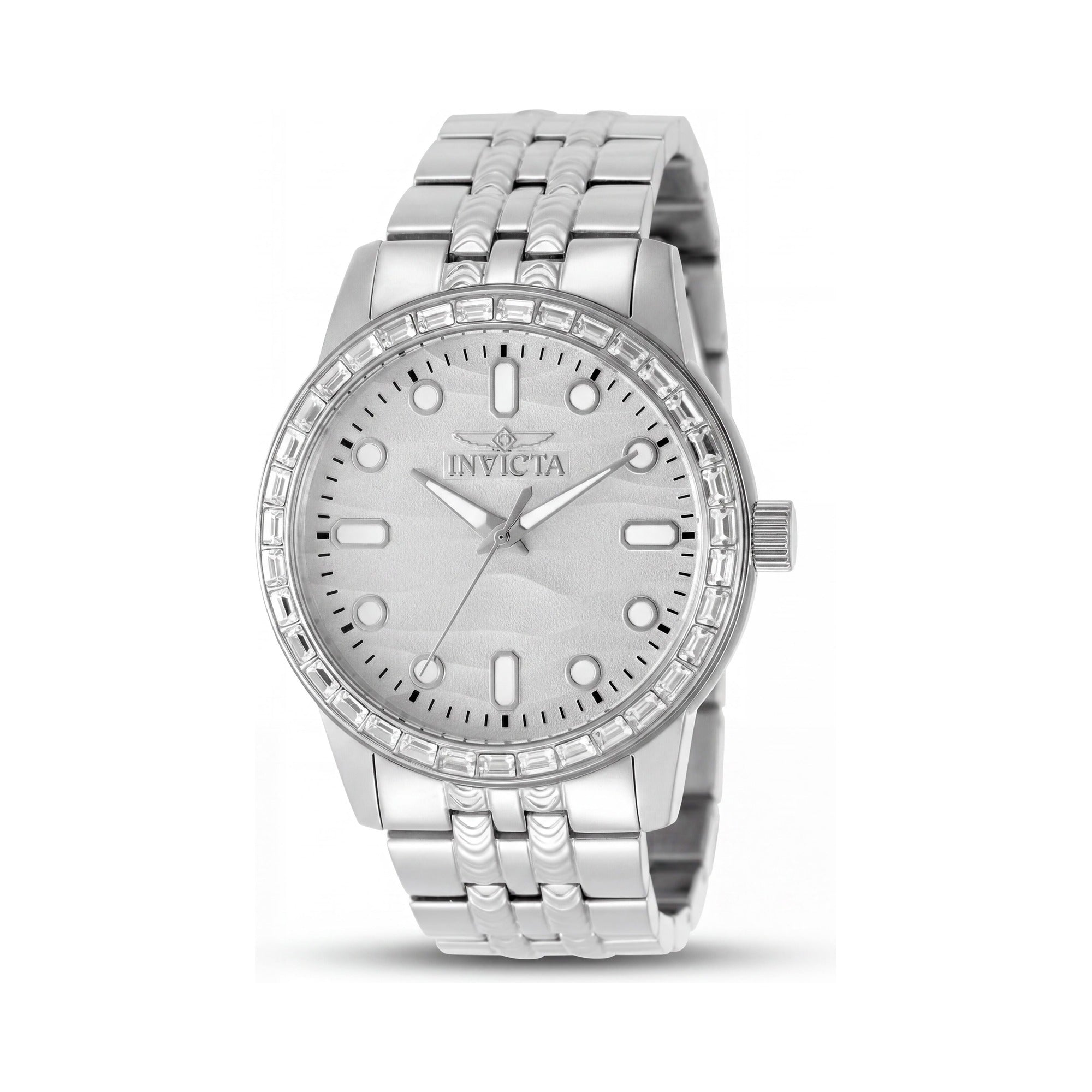 Invicta Celestial 50194 Unisex Stainless Steel Bracelet Silver Dial Quartz 43mm Watch, Photo 1