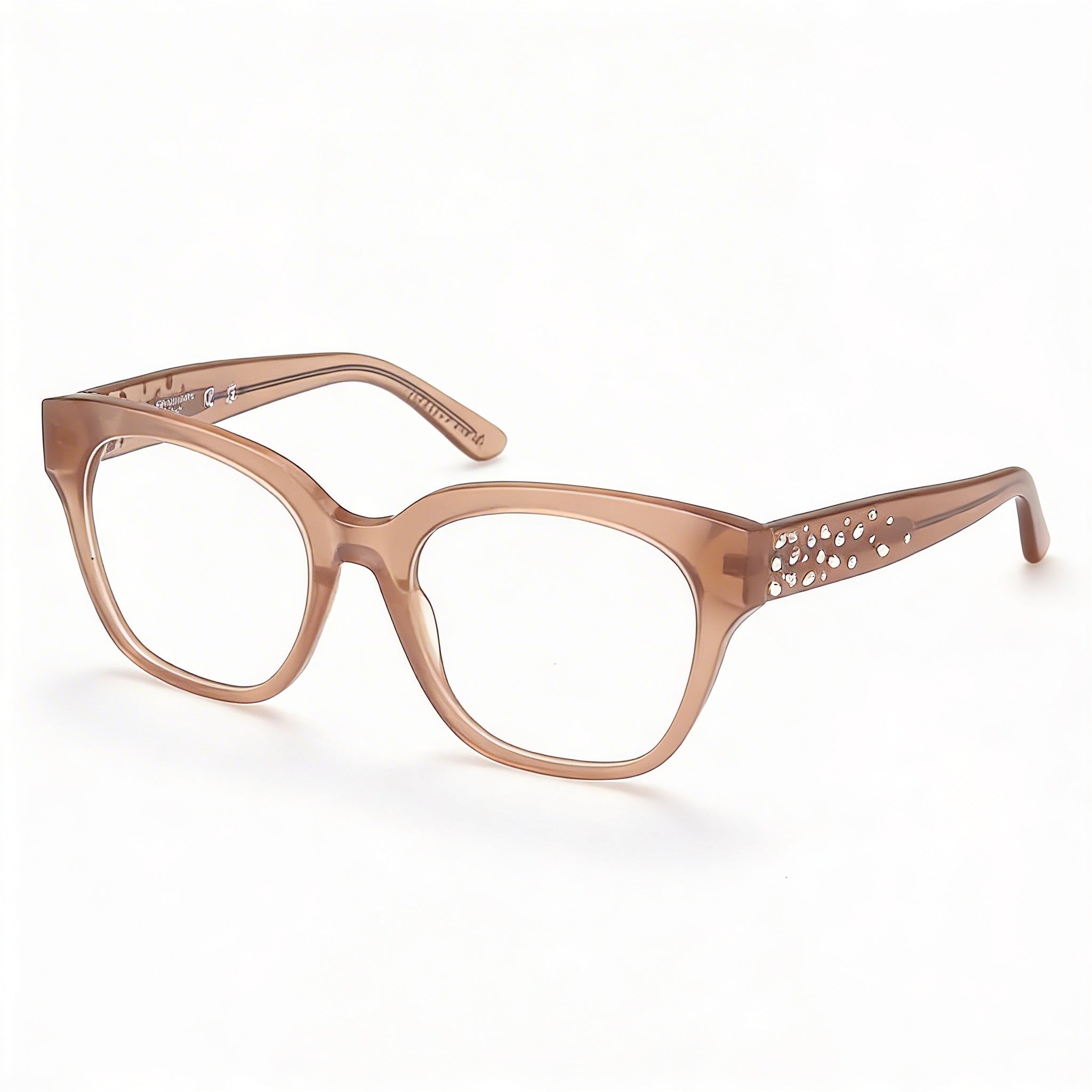 Guess by Marciano Gm50017 Collection Women's Shiny Beige Plastic Eyewear Frame 52-19-140, Photo 1