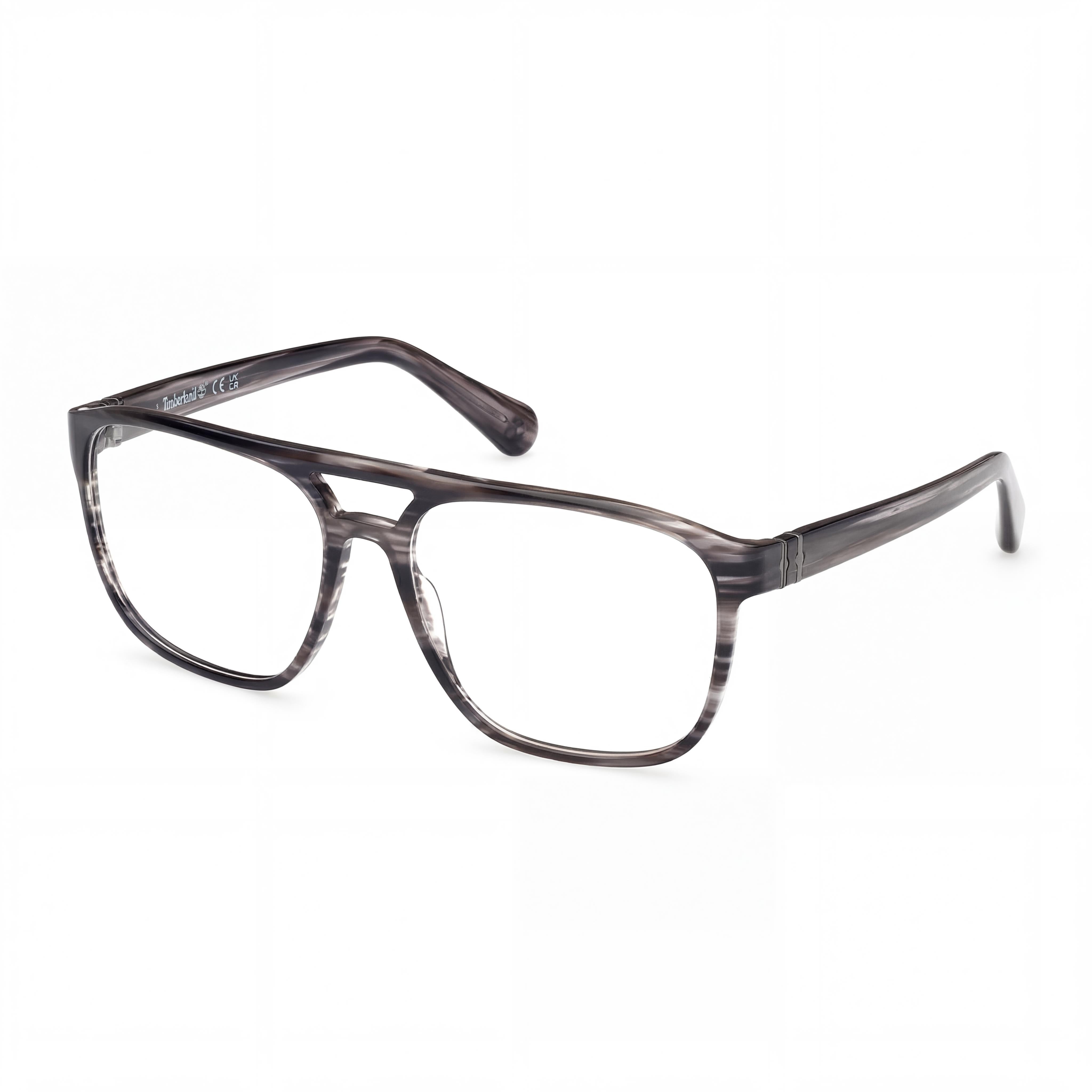 Timberland Tb50033 Men's Grey Horn Eyeglasses (Lens Width 62mm, Bridge Width 17mm, Temple Length 150mm), Photo 1