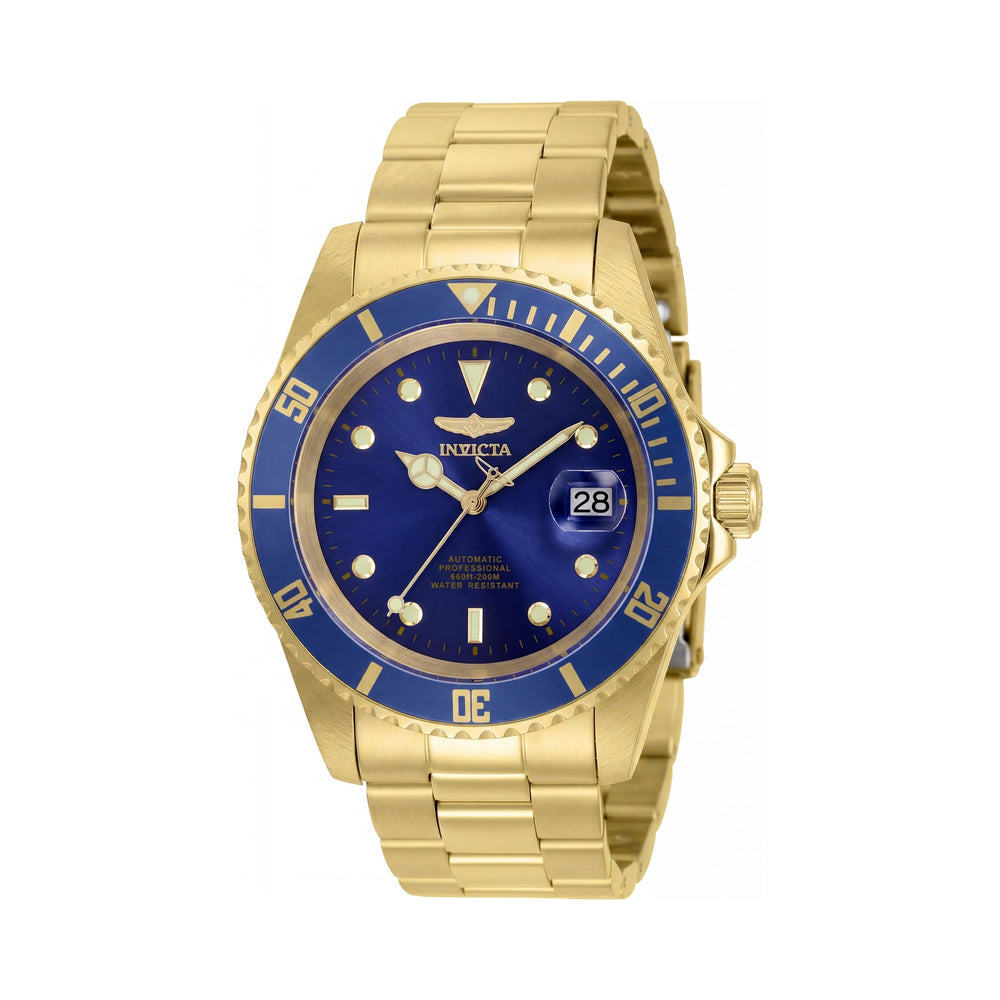 Invicta Pro Diver 8930OBXL Men's Automatic Gold Blue Stainless Steel Bracelet Water Resistant Watch 43mm