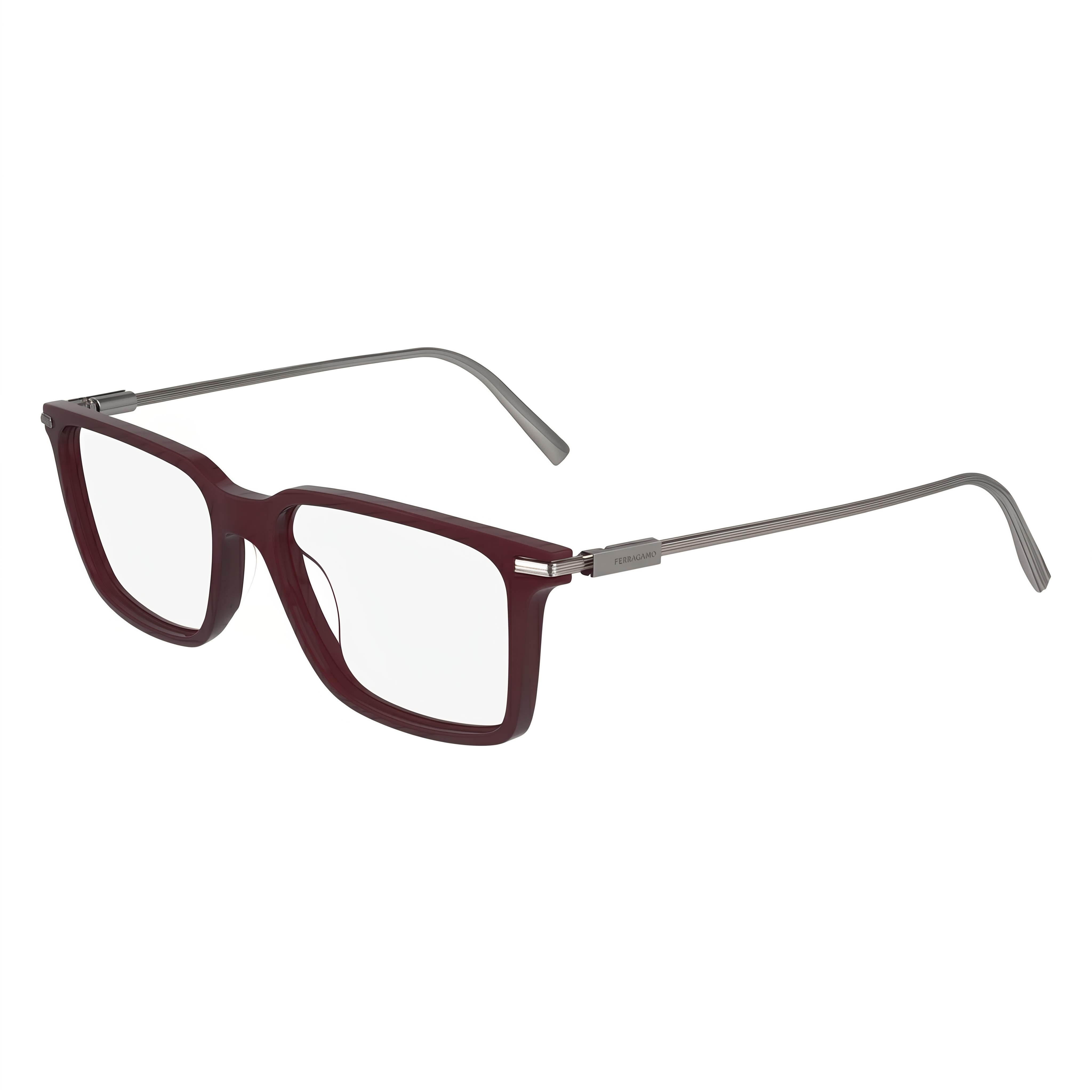 Gafas de vista unisex Salvatore Ferragamo SF2977 con montura inyectada, montura completa, opalina, color vino, 53 mm, Photo 1