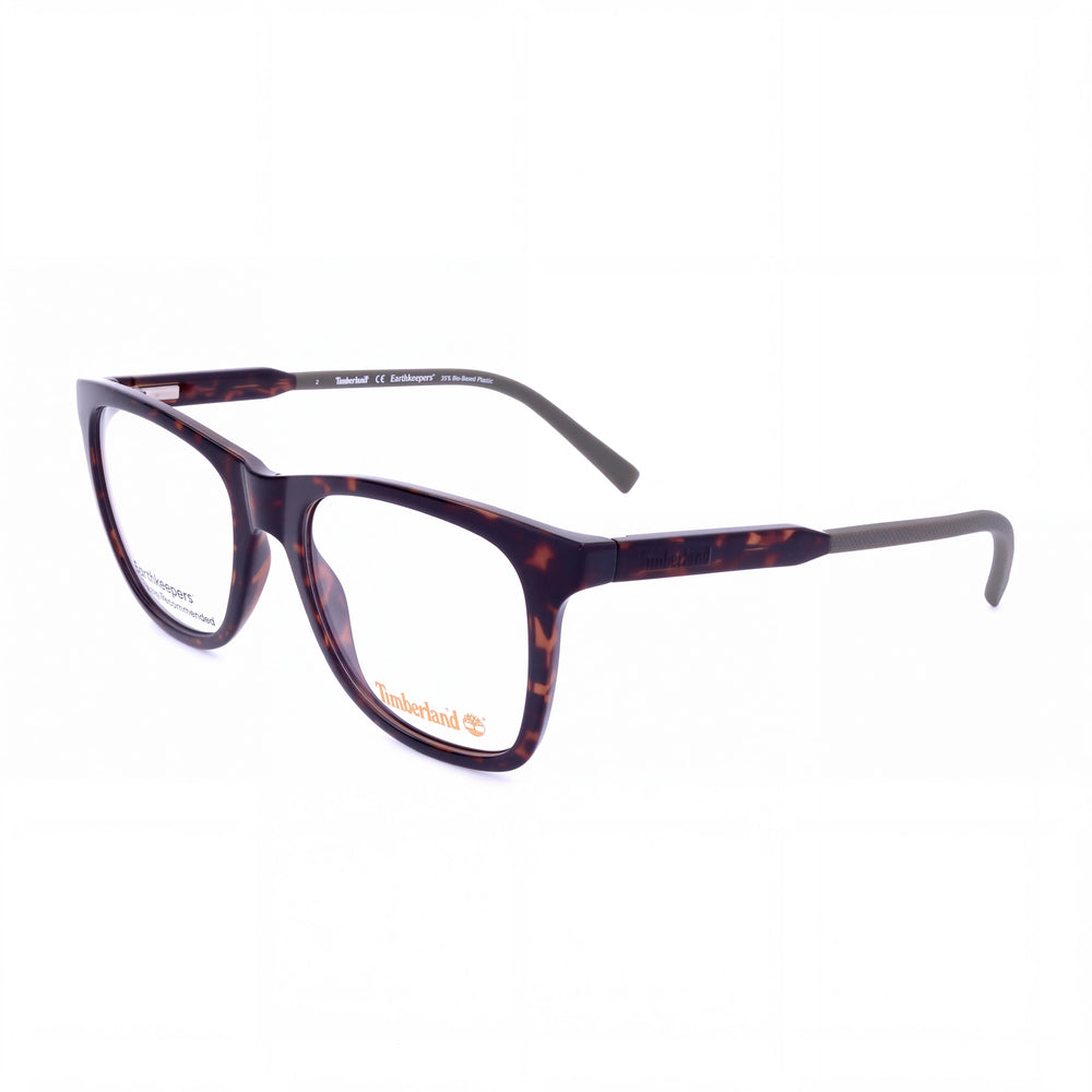 Timberland Men's TB1723 Eyeglass Frames - Dark Havana Plastic, 54mm Lens, 19mm Bridge, 145mm Temple