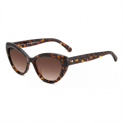 kate spade new york Marlah/S Women's Havana ECO ACETATE Brown Shaded Non-Polarized Sunglasses 53mm