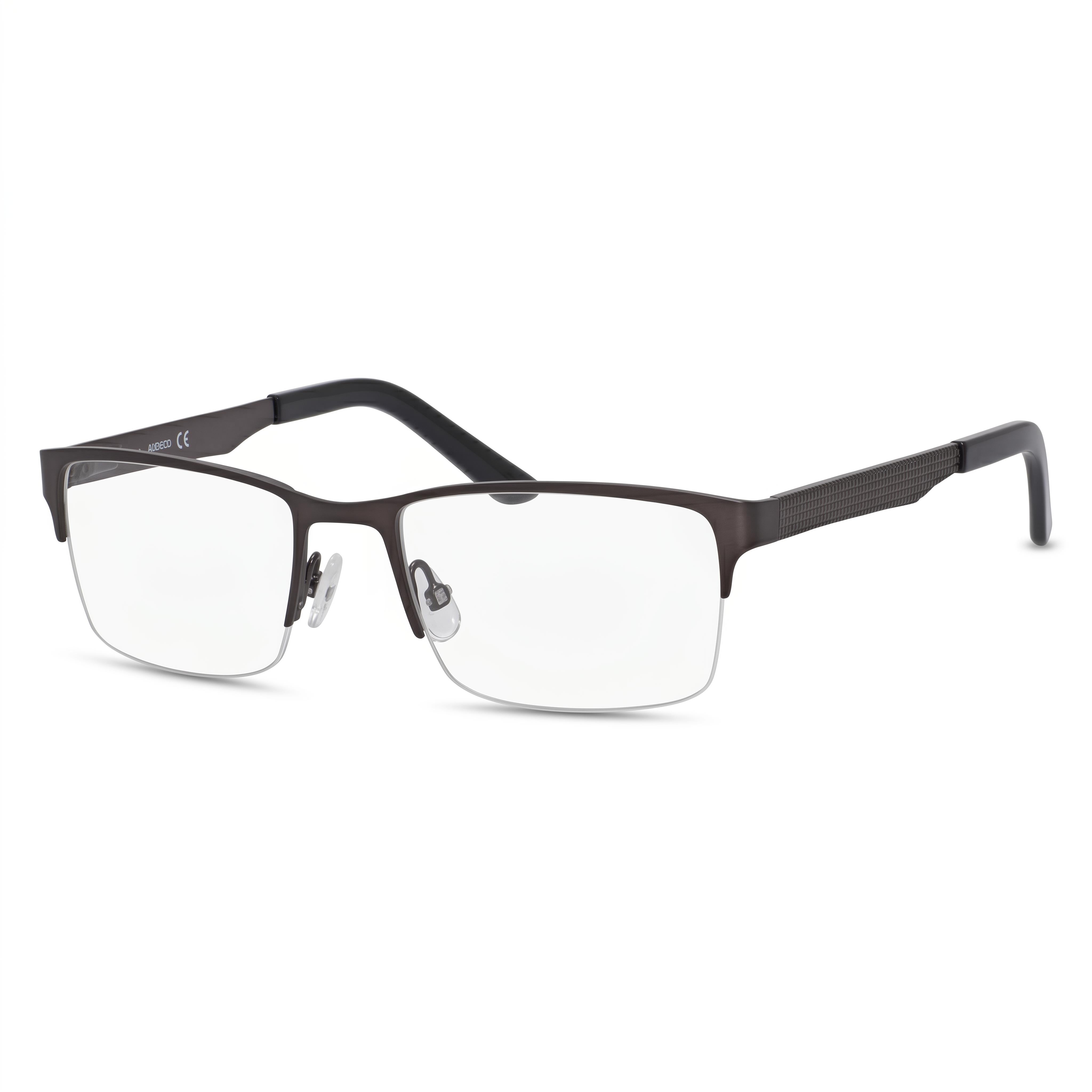Gafas de Metal para Hombre Adensco Ad 115 con Montura Rutenio Oscuro Semi Mate 51-18-140, Photo 1