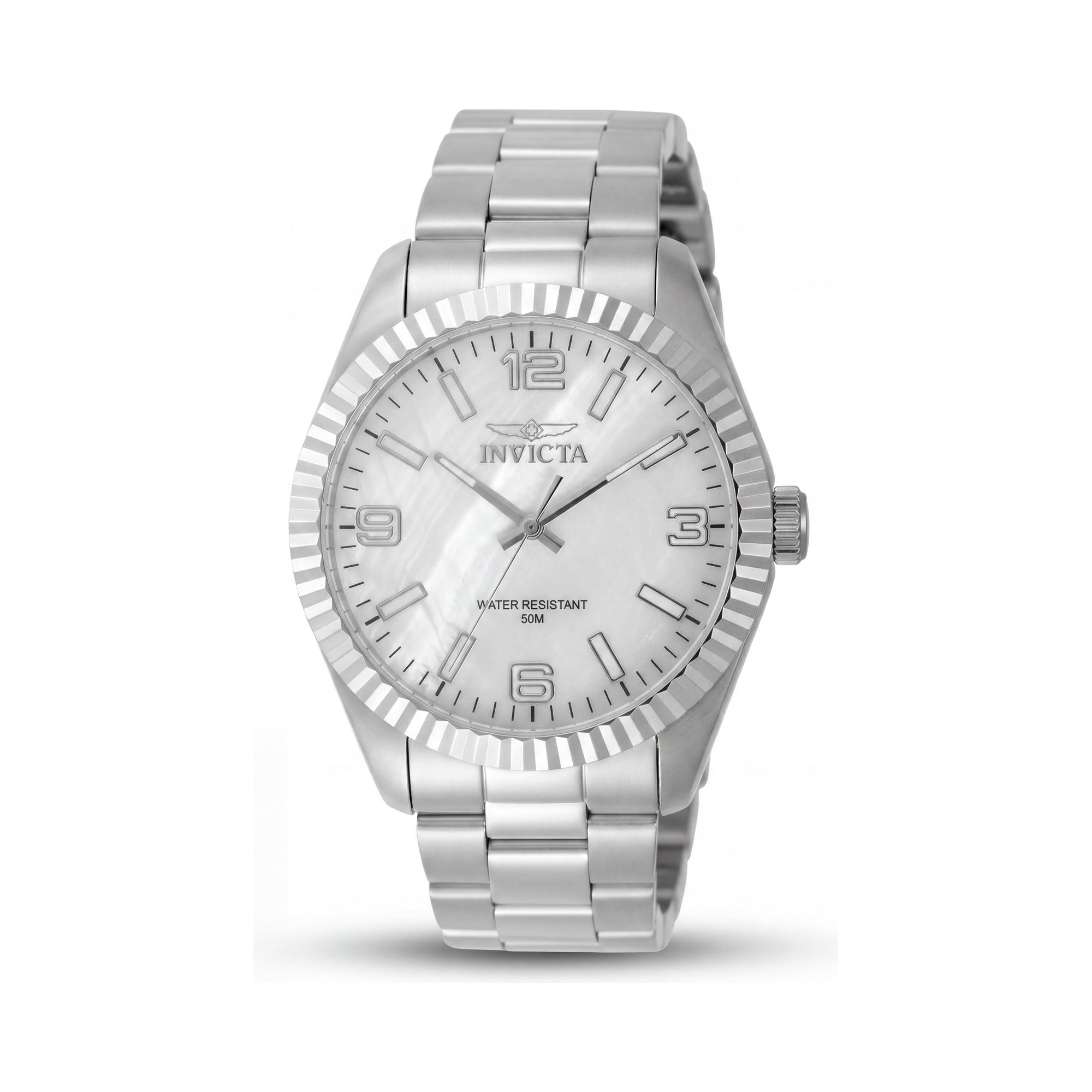 Invicta Specialty 50128 Unisex Quartz Stainless Steel Watch, 43mm Case, White Dial, Photo 1