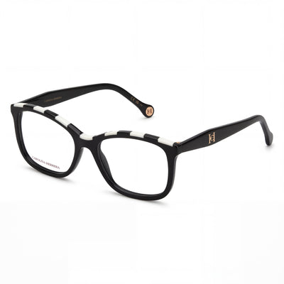 Gafas de acetato Carolina Herrera Her 0147 modernas negras y blancas para mujer de 54 mm