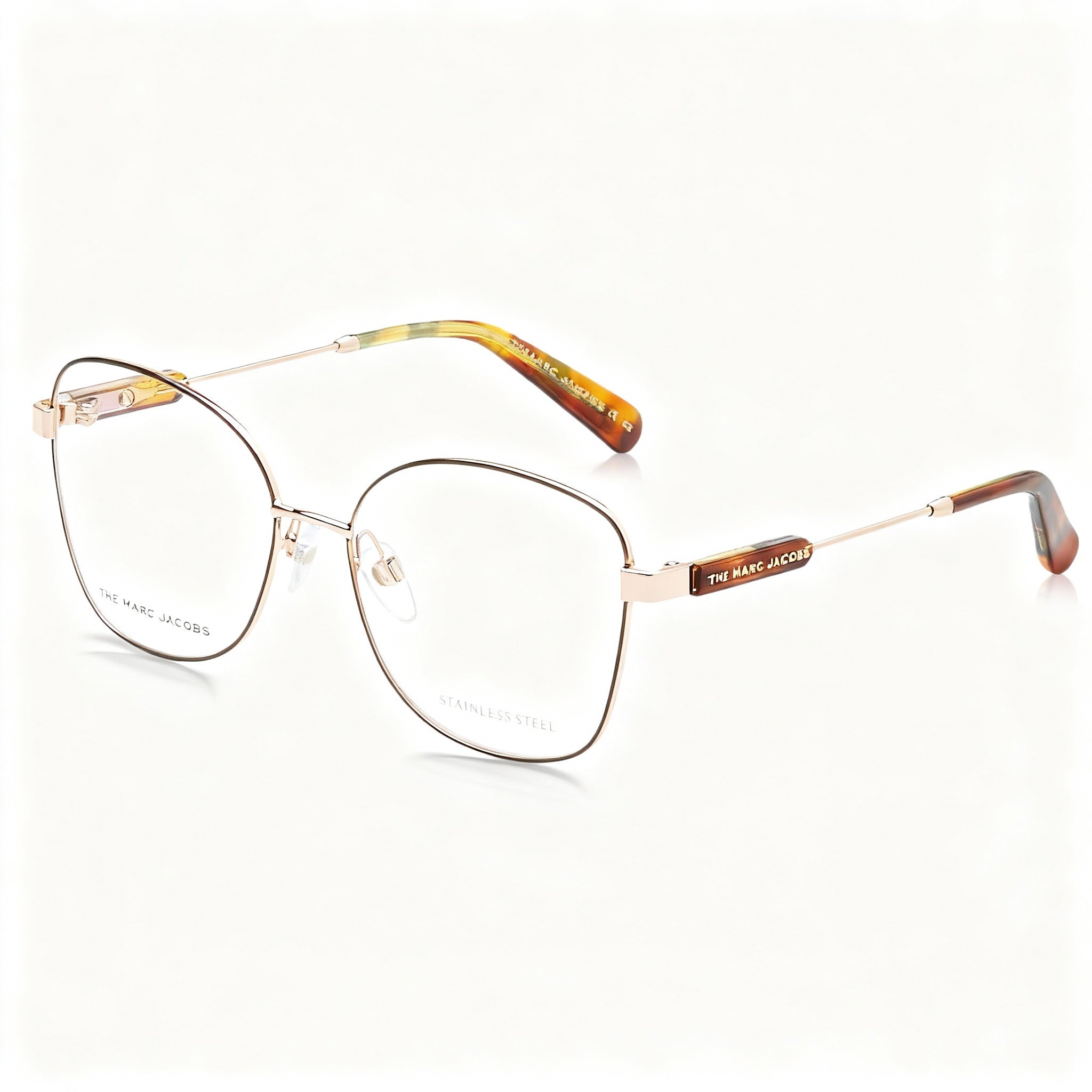 Marc Jacobs Comtemporary Marc 595 Women's Gold Brown Metal Non-Polarized Eyewear 54mm